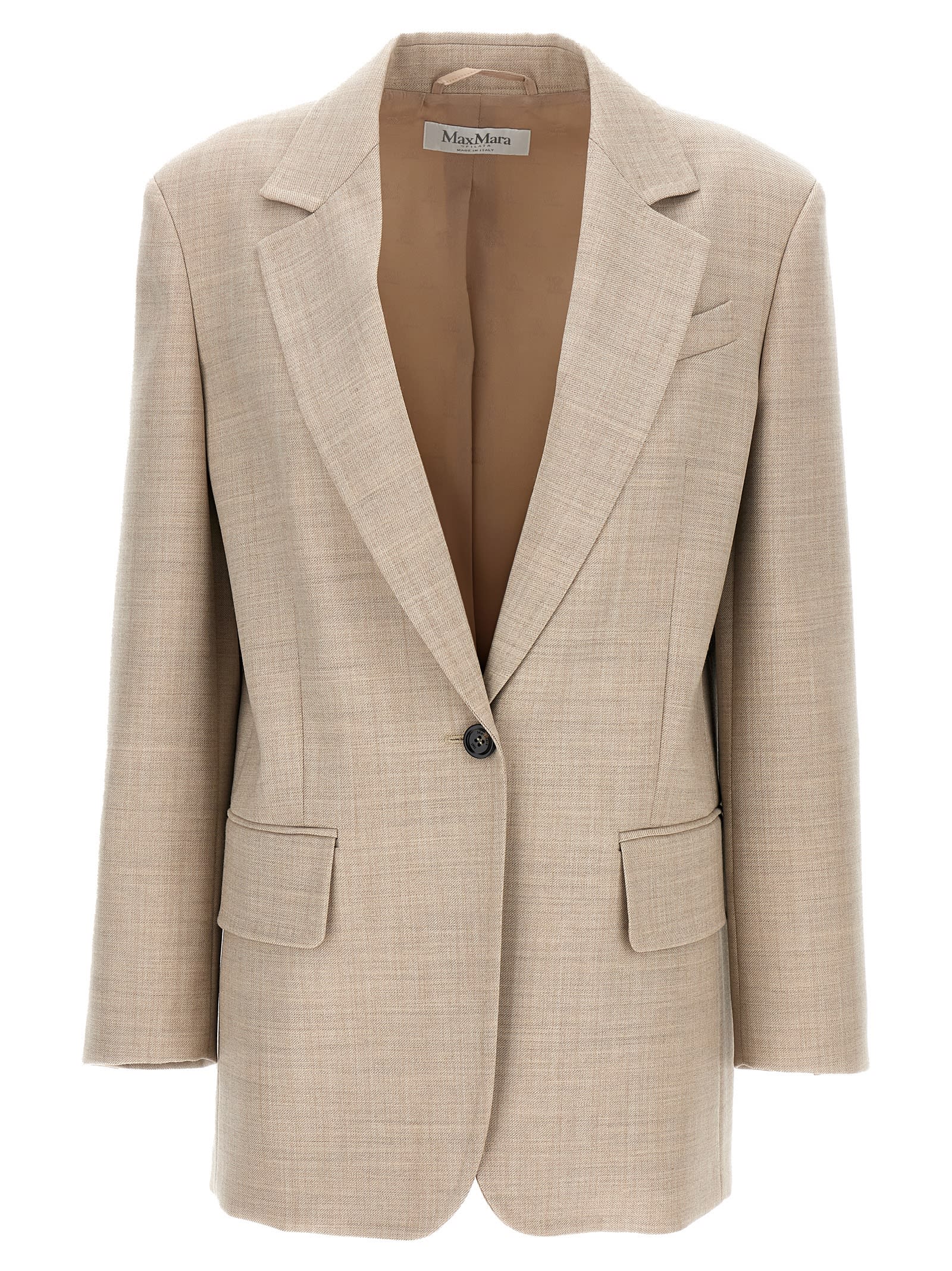 Shop Max Mara Rosi Blazer In Beige