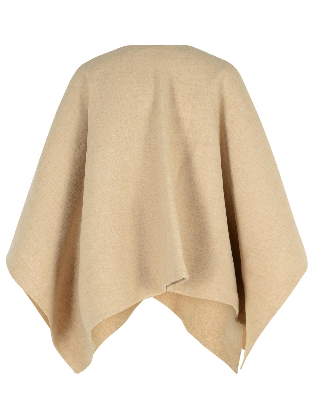 Max Mara Serra Alpaca Sand Blend Shawl In Brown