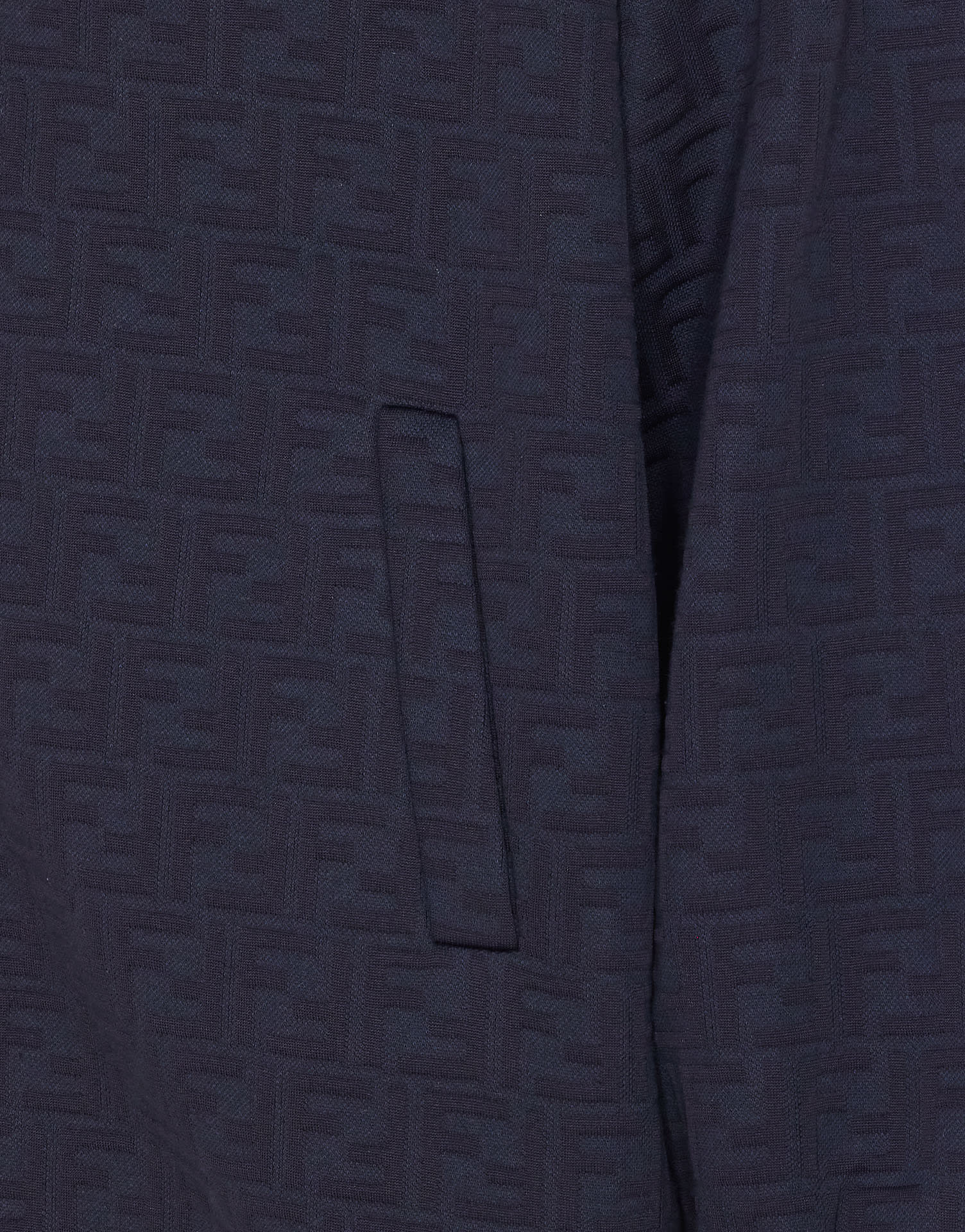 Fendi Felted Bomber Jacket In Blue