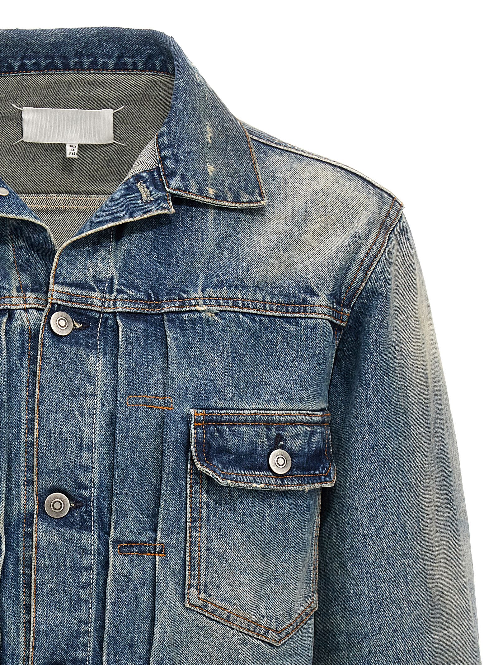 Buy Balmain Distressed-effect Denim Jacket - Blue At 65% Off