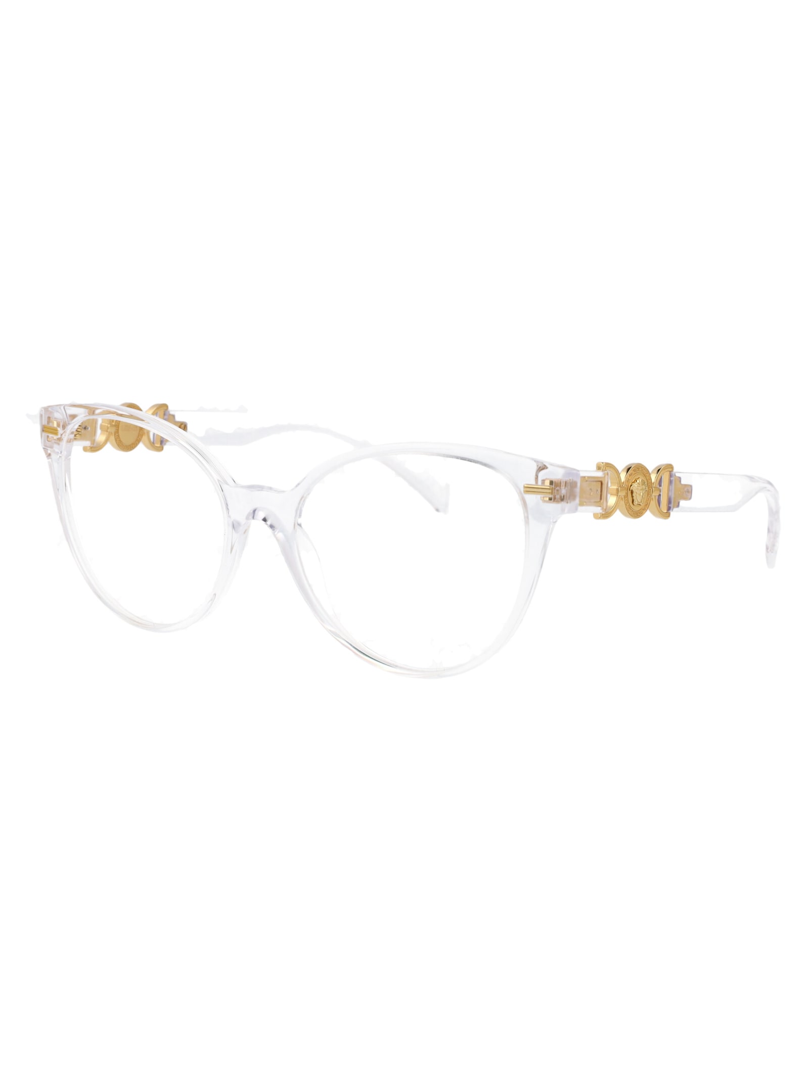 Shop Versace 0ve3334 Glasses In 148 Crystal