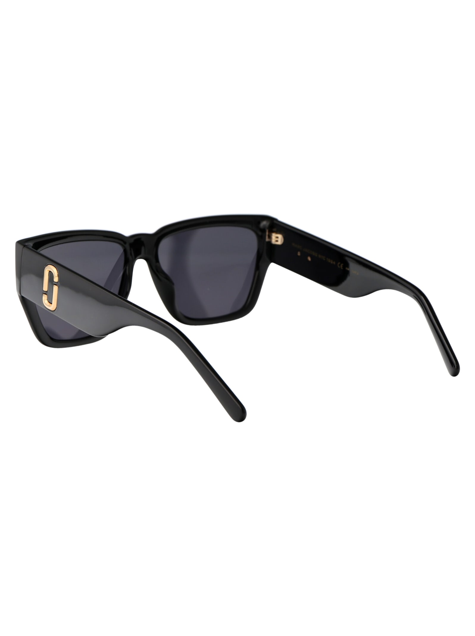Marc Jacobs Black Acetate Sunglasses In Black