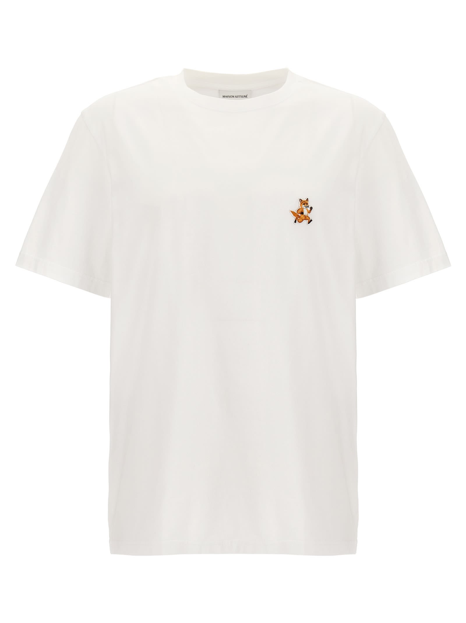 Shop Maison Kitsuné Speedy Fox Patch T-shirt In White