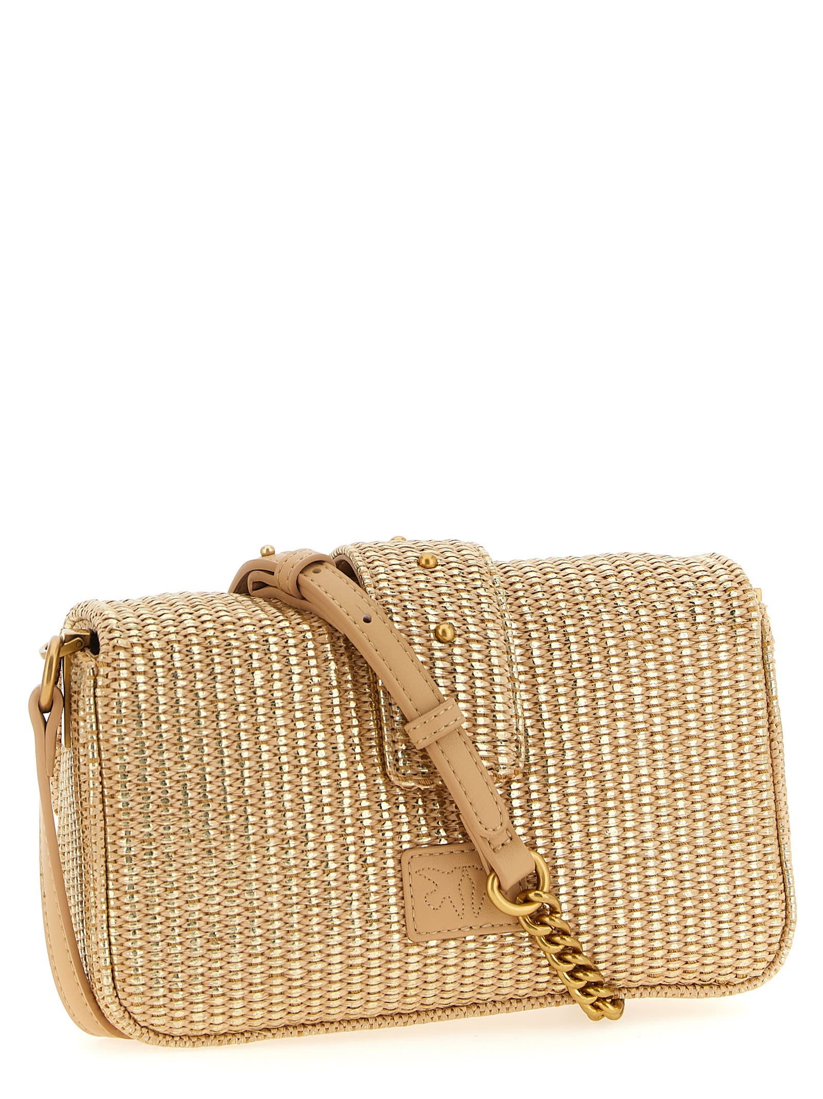 Pinko Love One Mini Slouchy Shoulder Bag