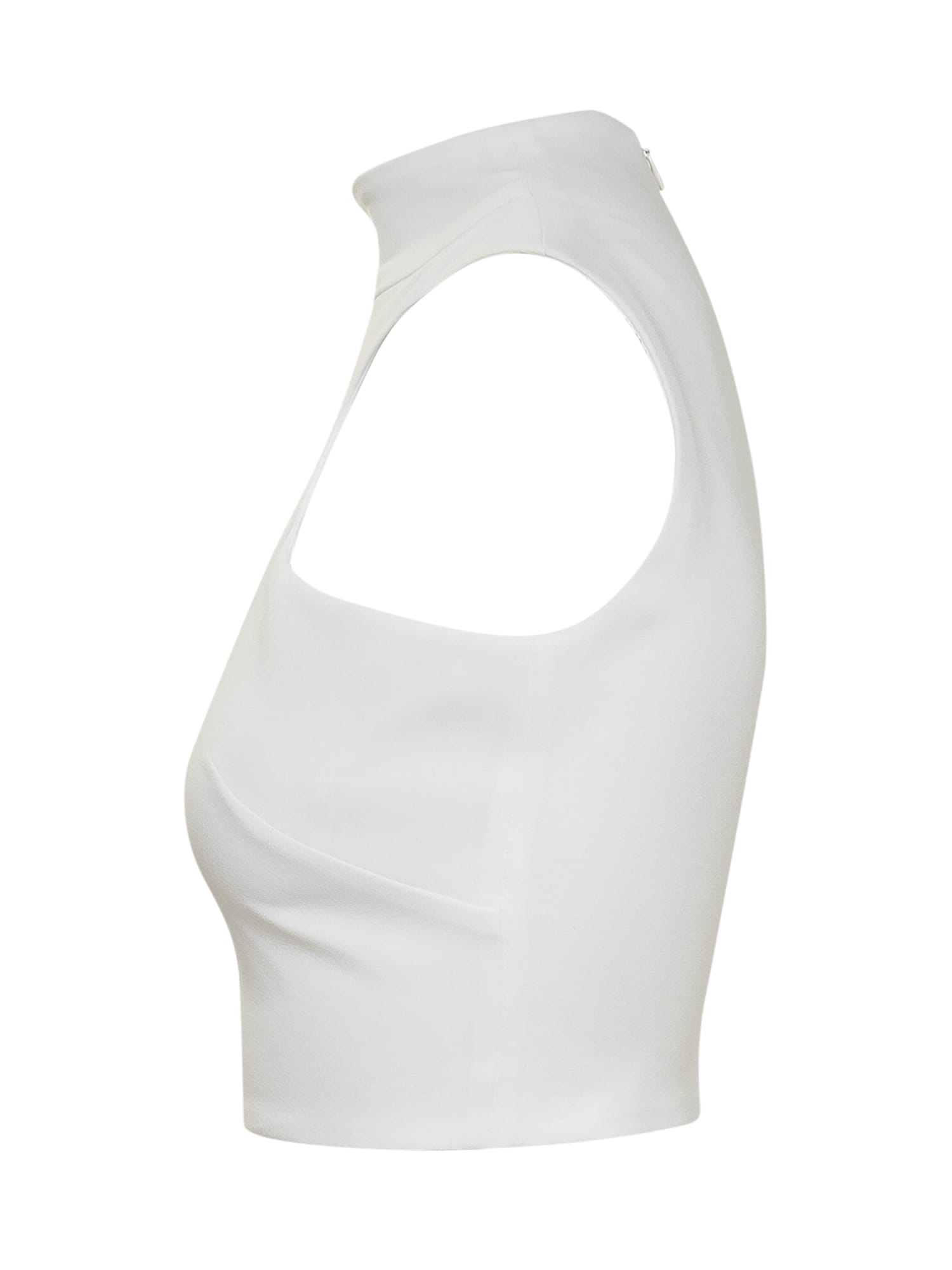 Shop Monot Circle Cut-out Top In White