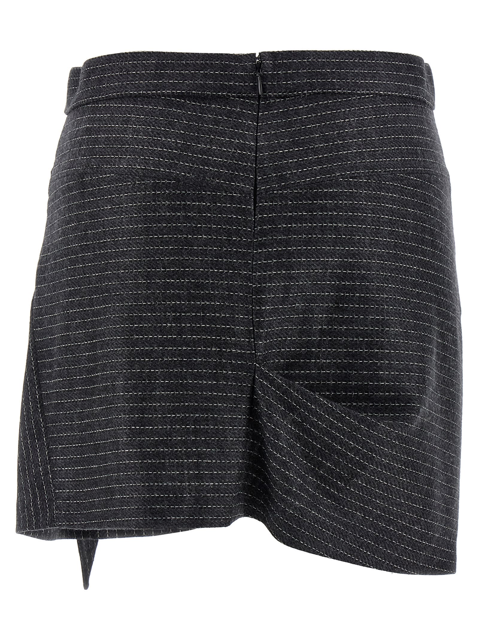 Isabel Marant Skirt With Metal Rings In Black