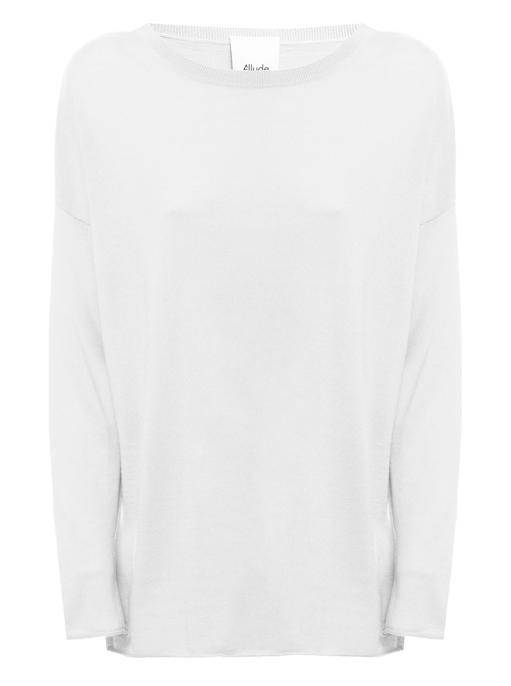 Allude Womans White Wool Sweater