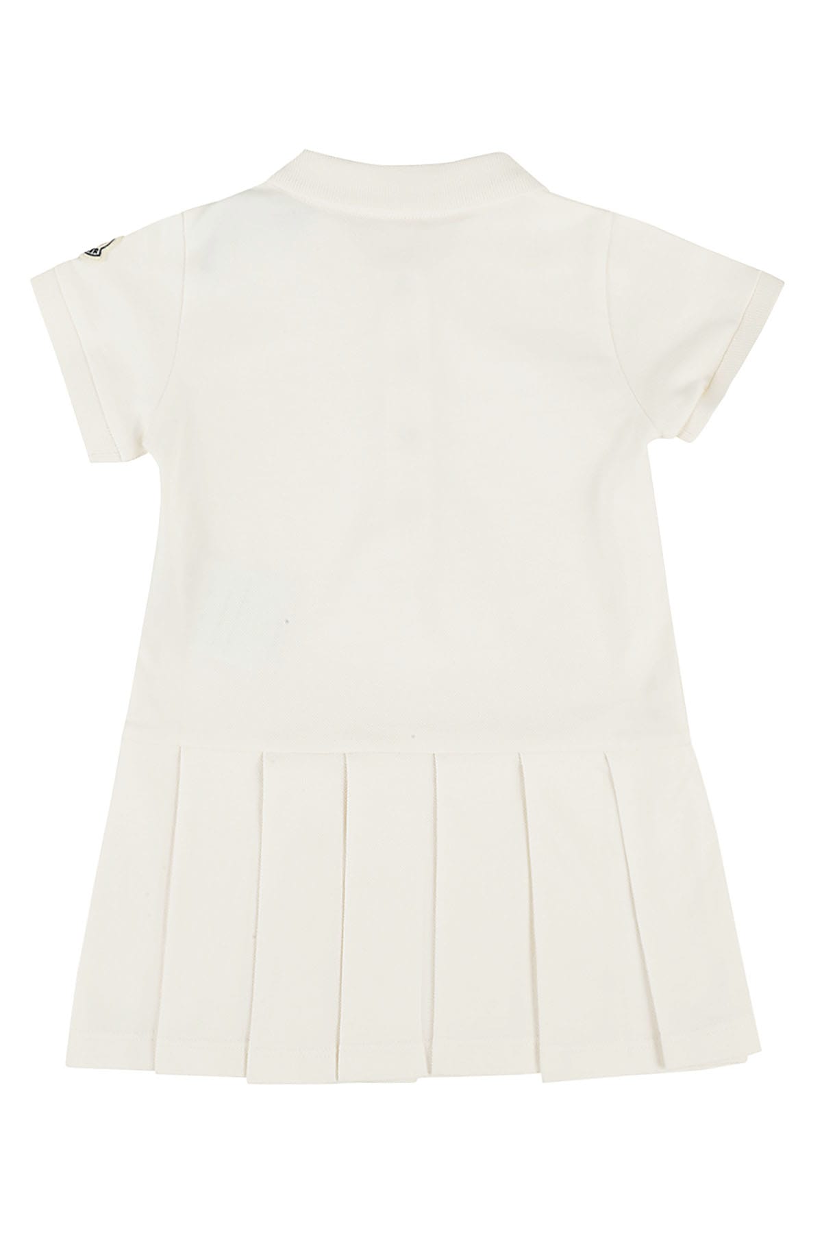 Shop Moncler Dress In Bianco