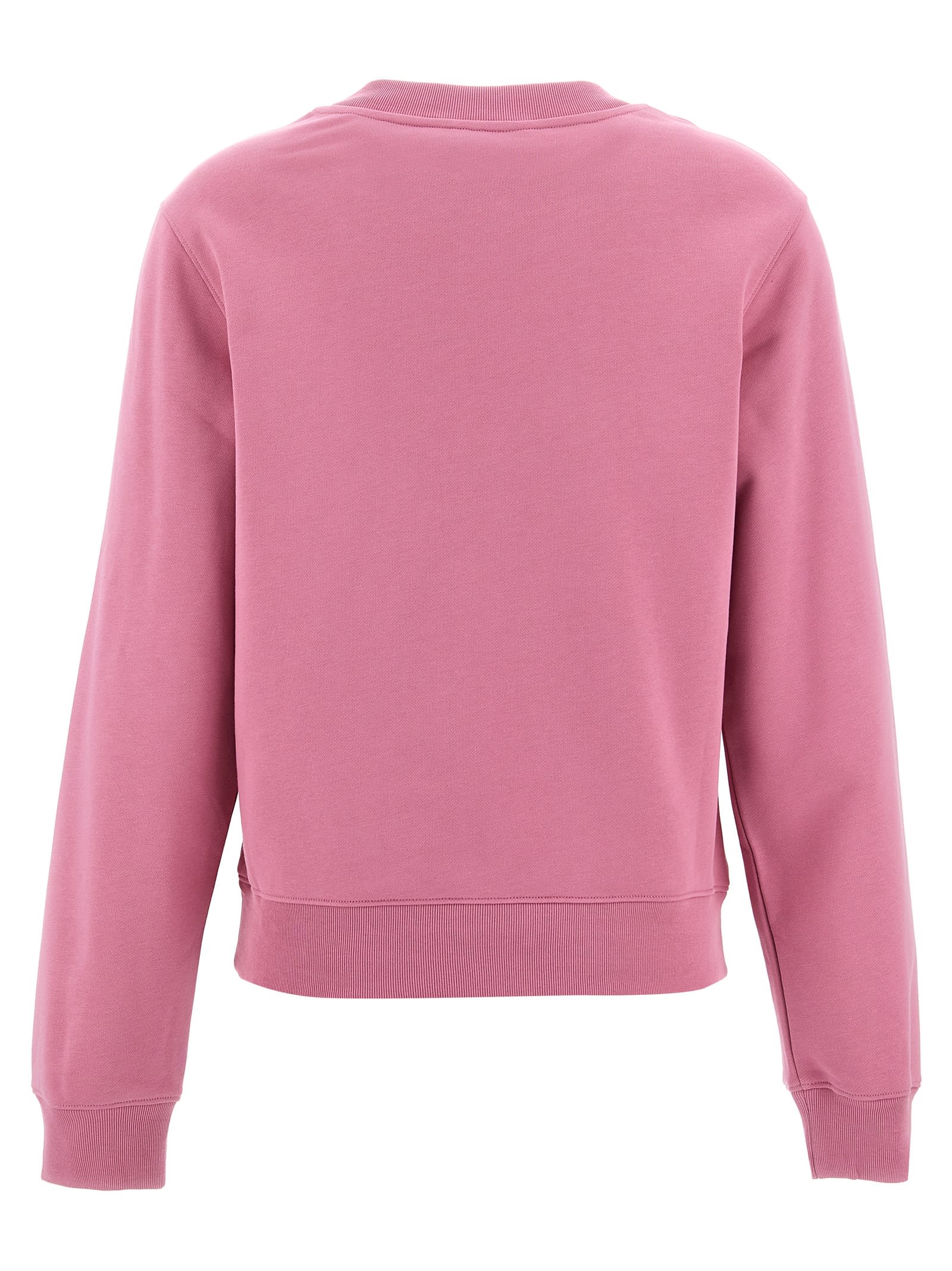 Shop Moschino Print Sweatshirt In Pink