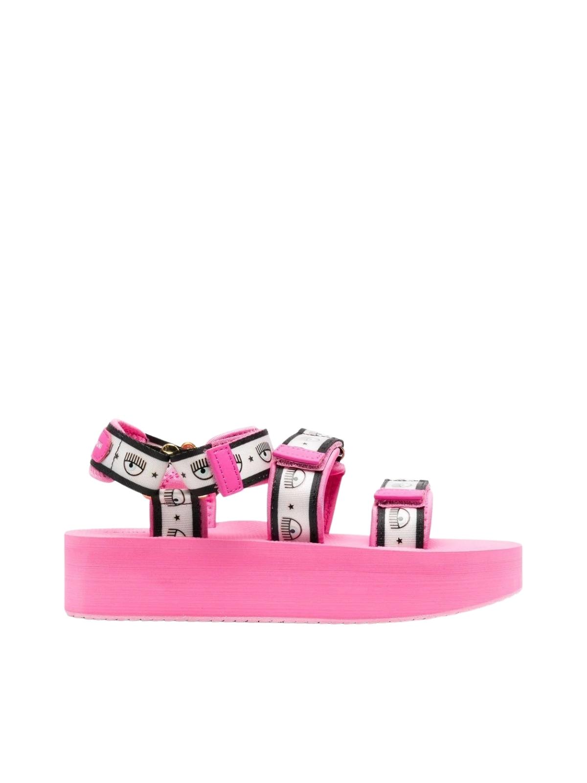 Chiara Ferragni Sandals Eva Double Strip Pink