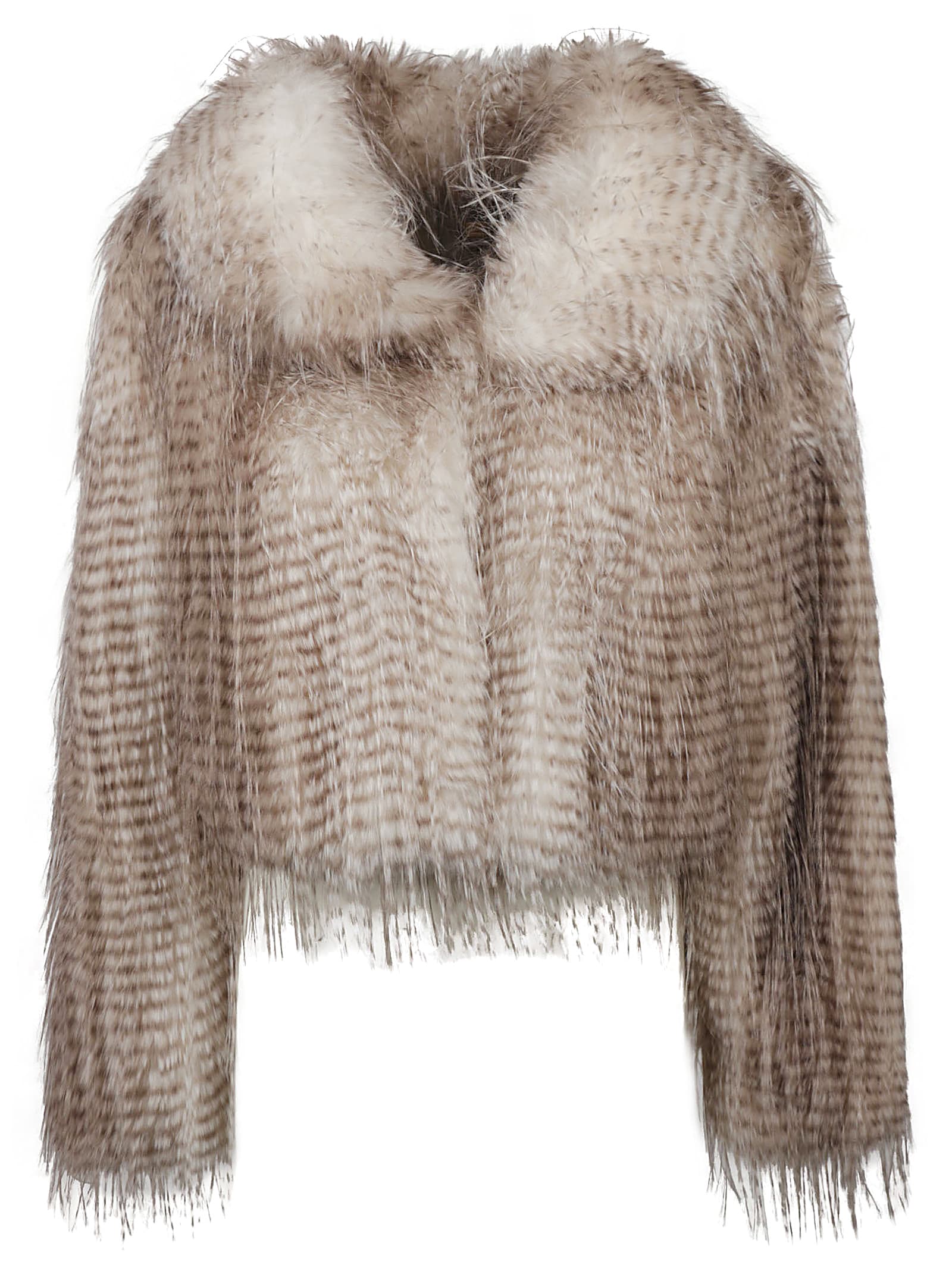 Blugirl Fringed Cropped Jacket In Neutral