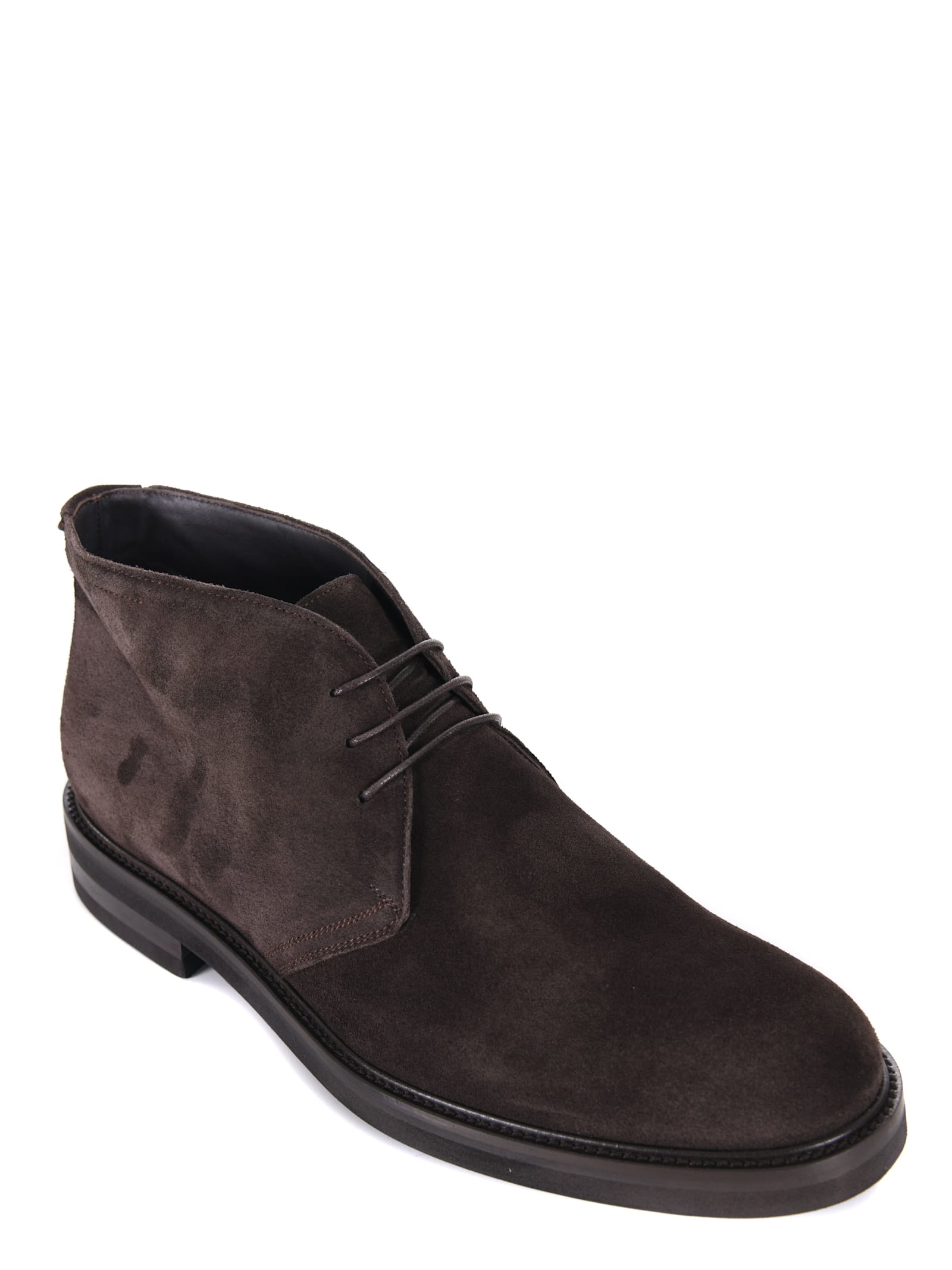 Shop J. Wilton Jerold Wilton Suede Ankle Boots In Marrone Scuro