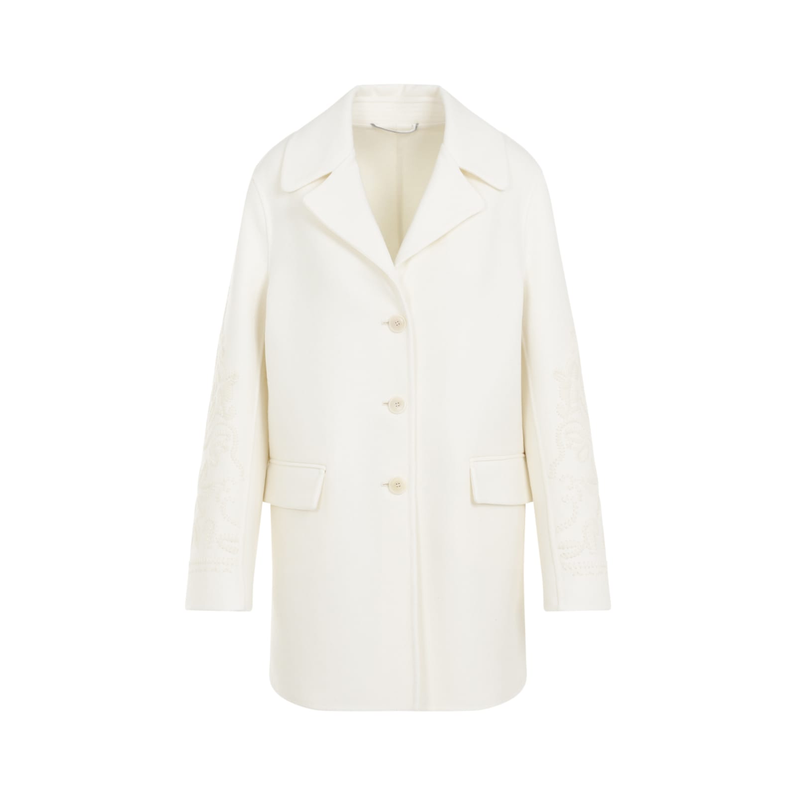 Shop Ermanno Scervino Coat In White