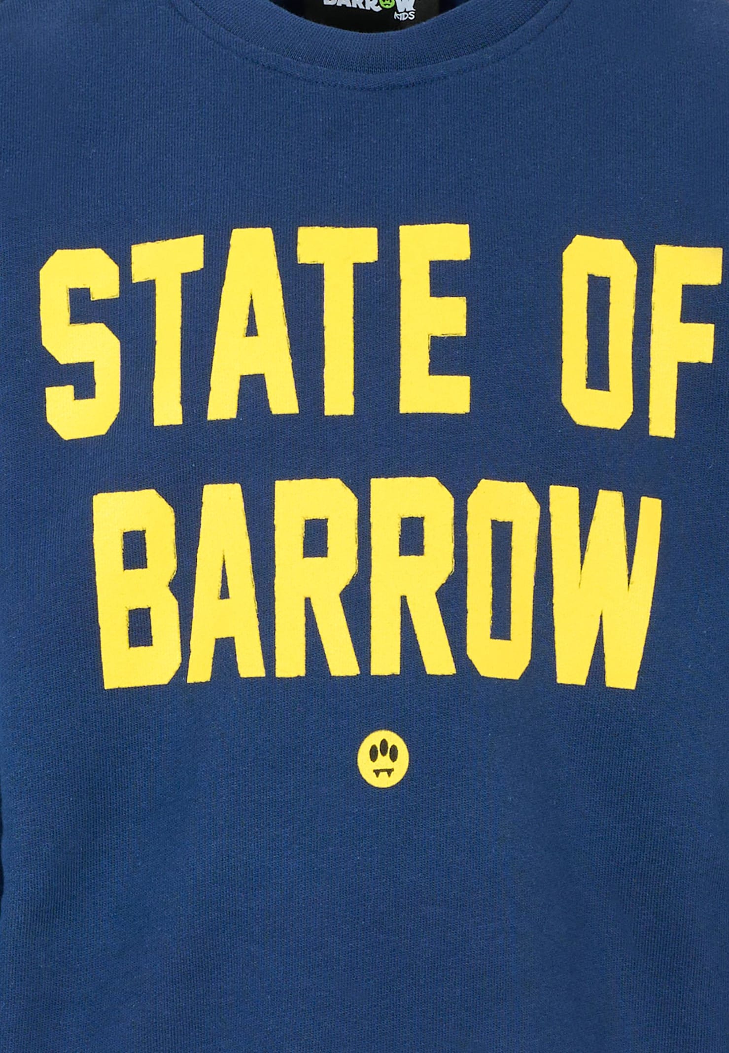 Barrow Blue Sweatshirt For Kids With Bear Print In Blue