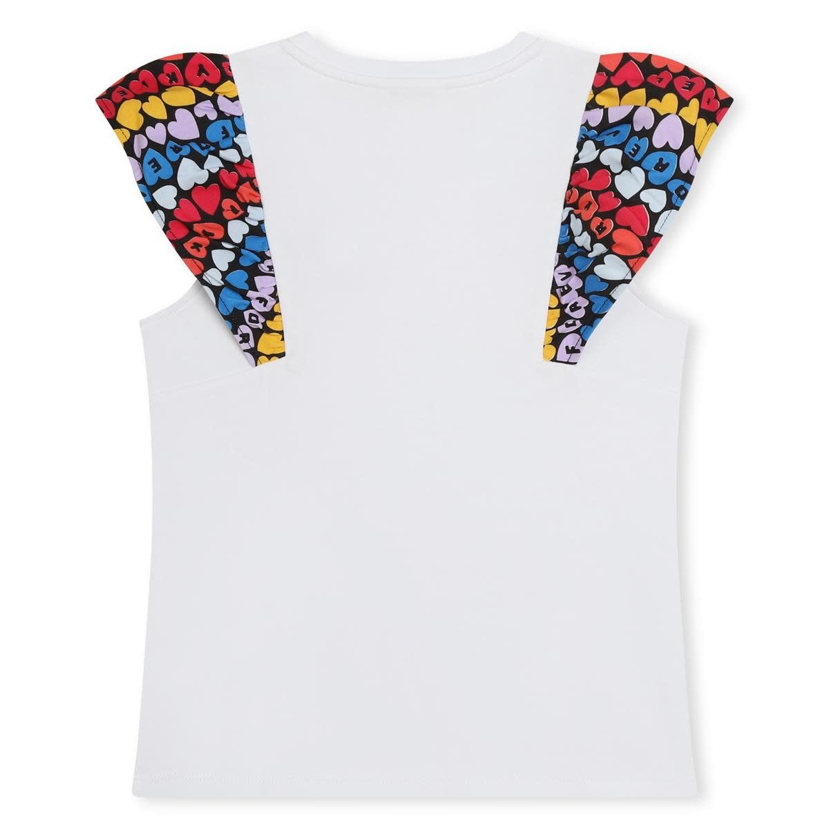 Shop Sonia Rykiel T-shirt With Color-block Design In White