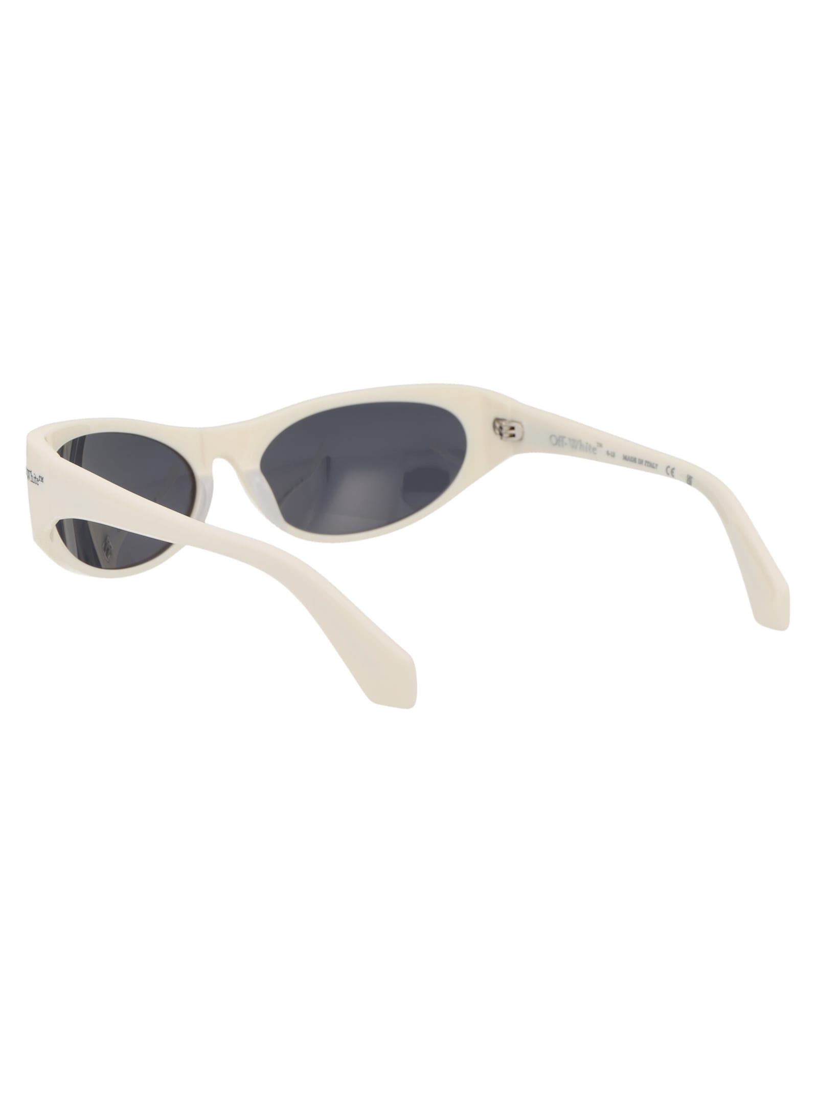 Off-white Napoli Round-frame Sunglasses In 0107 White
