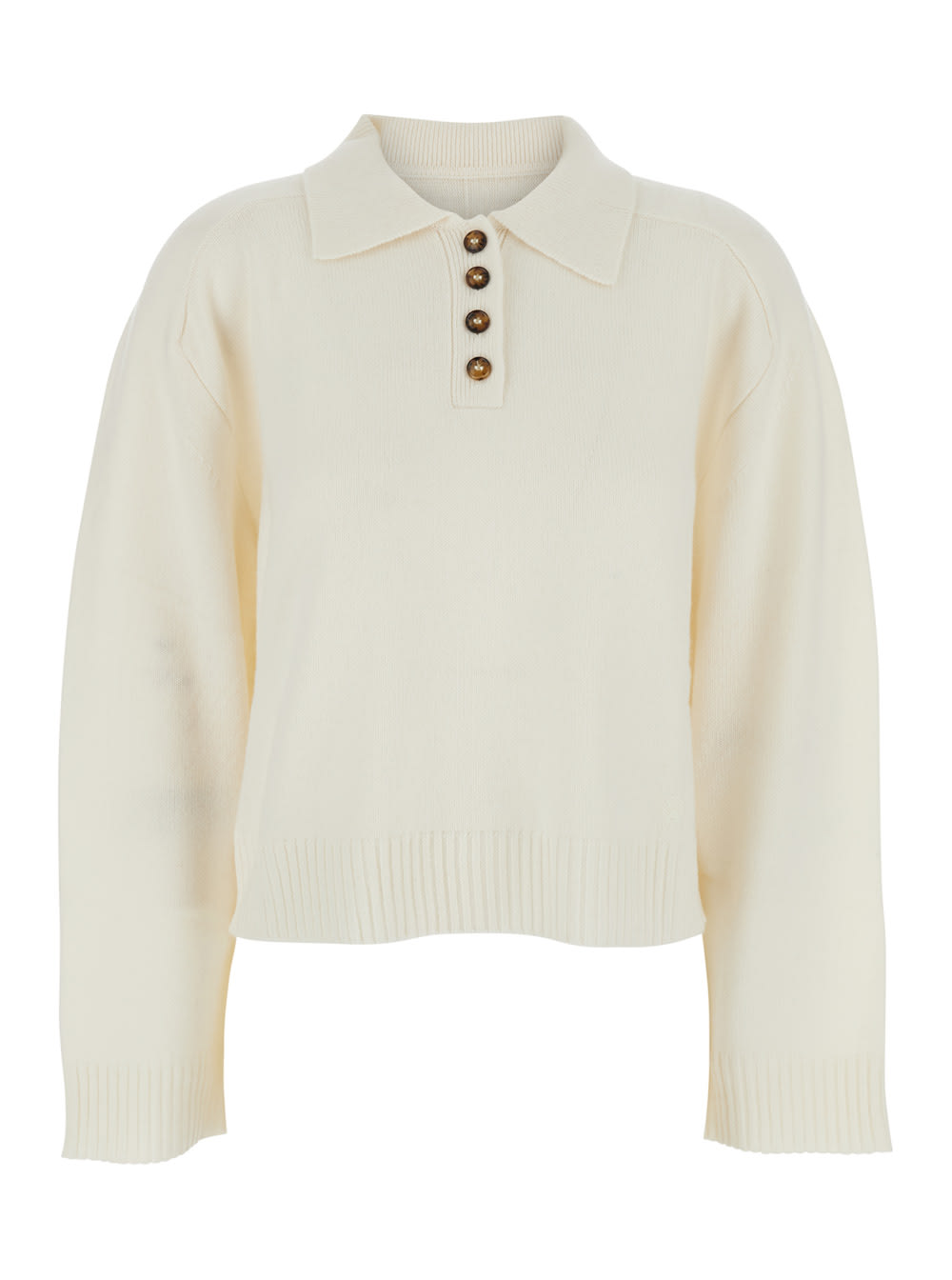 Loulou Studio Homere Lds Boxy Sweater In Neutral
