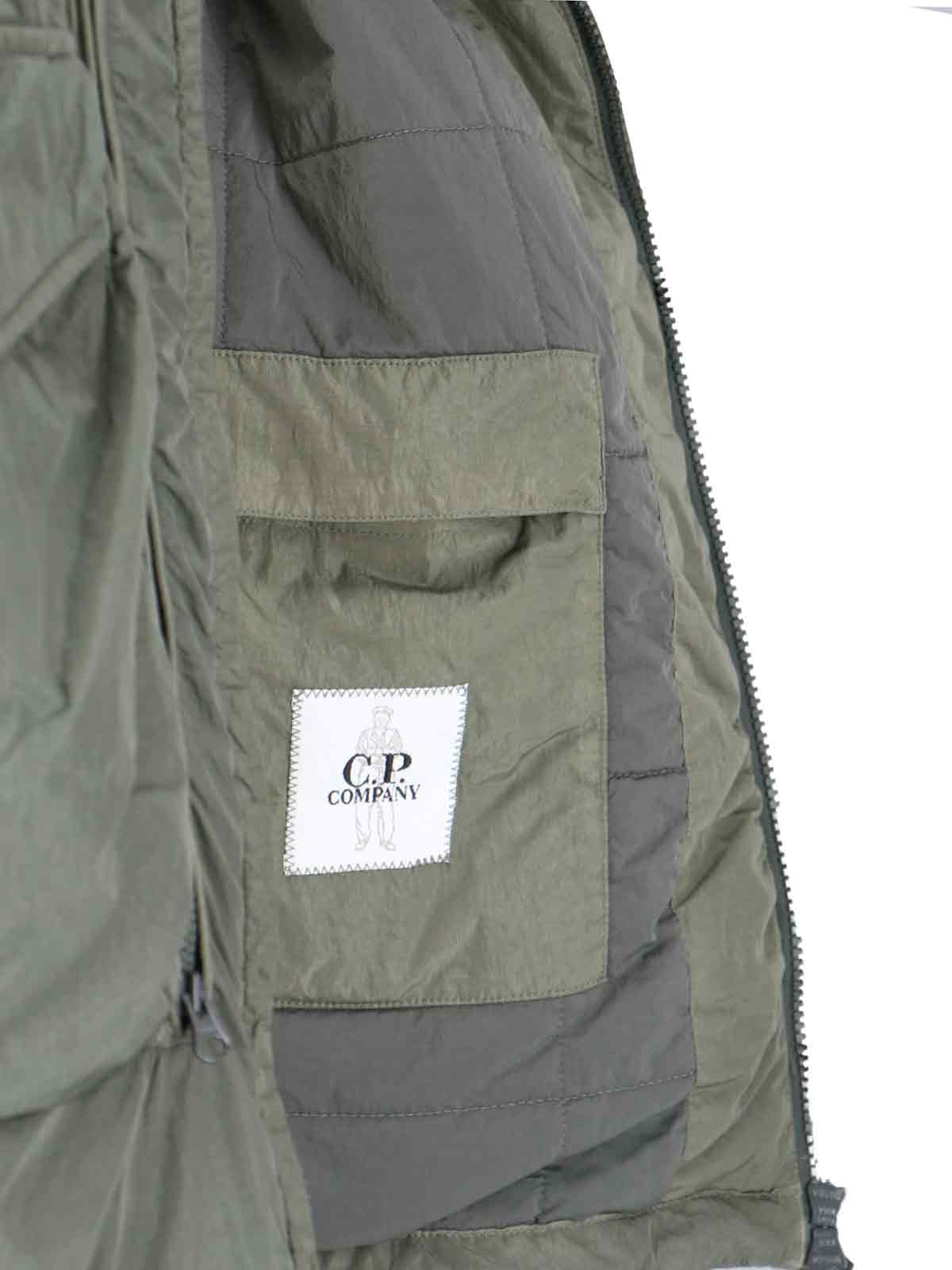 Shop C.p. Company Chrome-r Body Bomber Jacket In Green