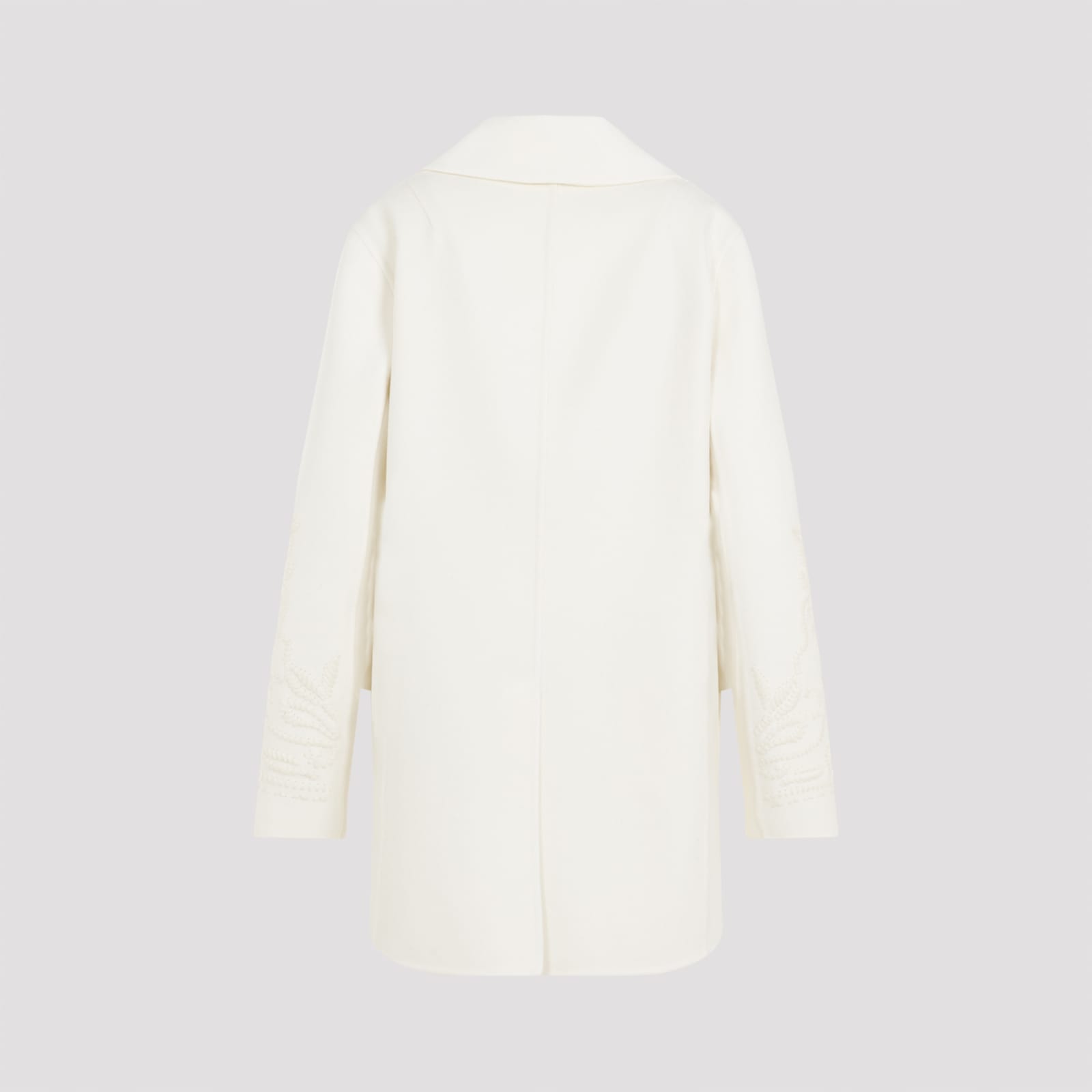 Shop Ermanno Scervino Coat In White