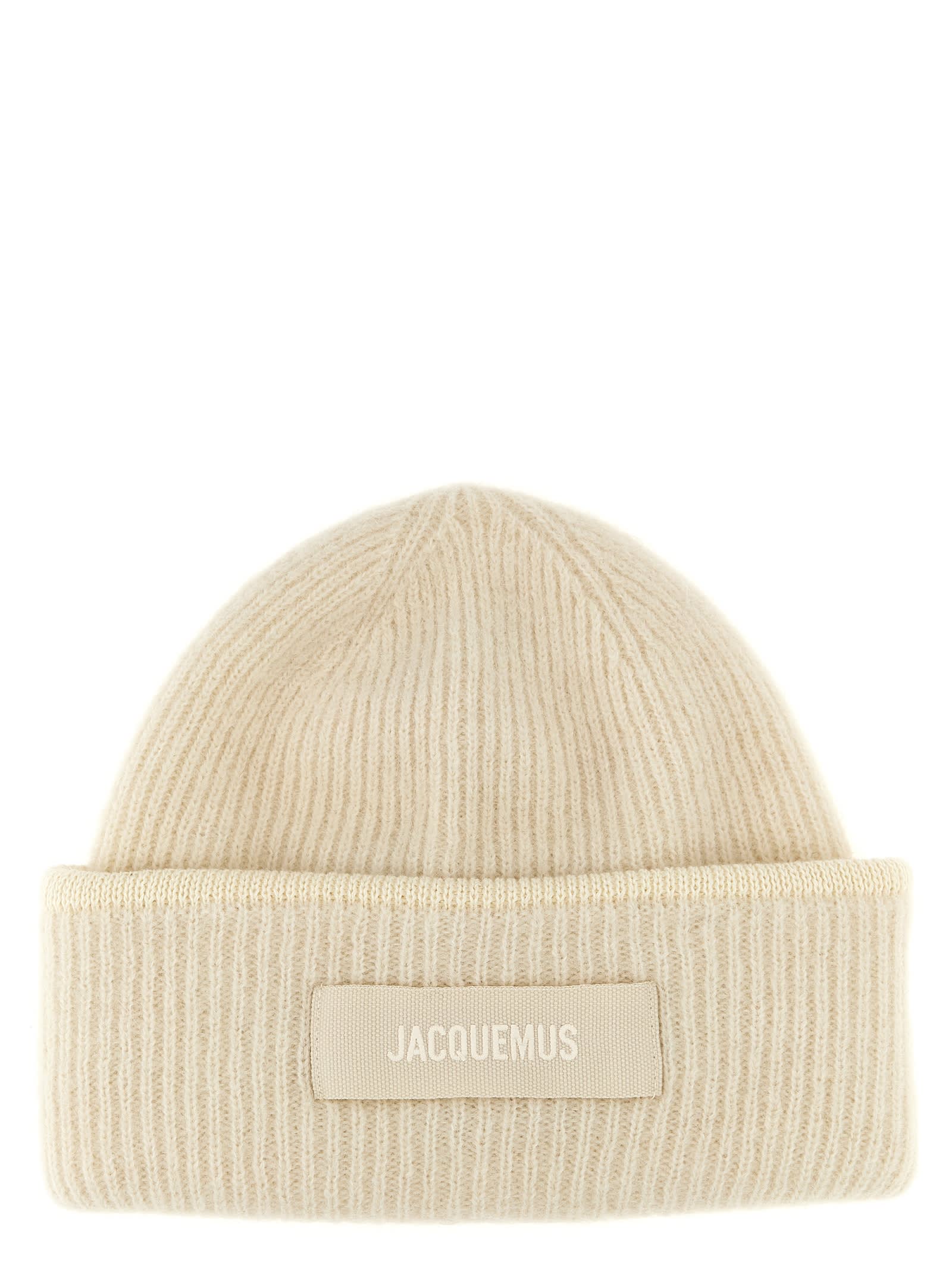 Shop Jacquemus Le Bonnet Gros Grain Beanie In White