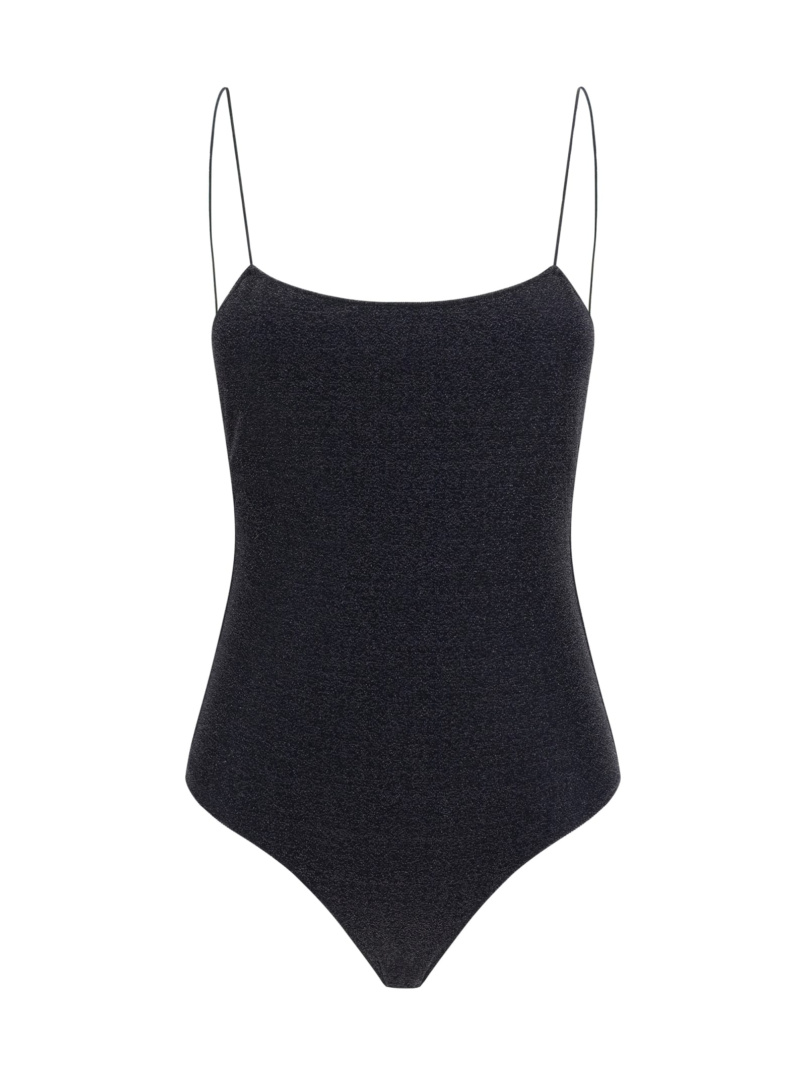 Shop Oseree Lumiere Maillot Swimsuit In Black