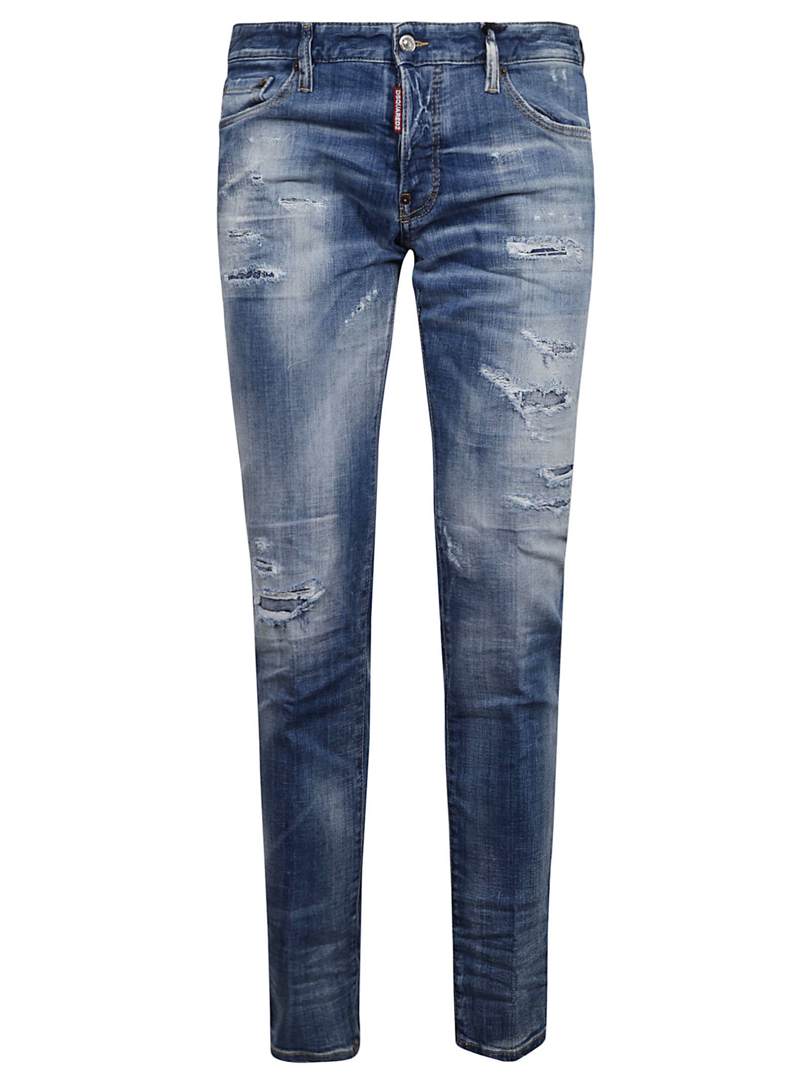 Dsquared2 Distressed Effect Classic Jeans