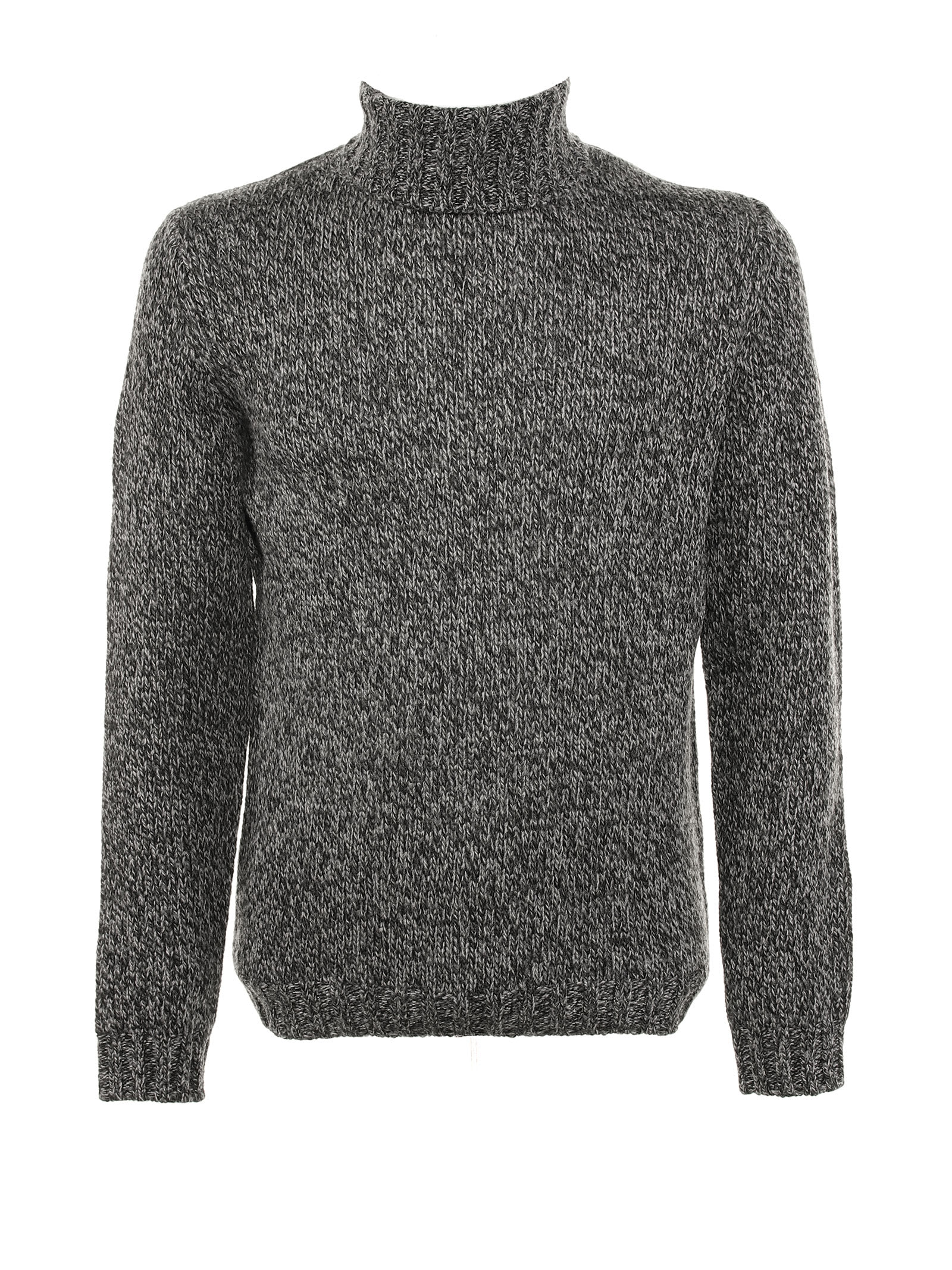 Aspesi Wool Blend Turtleneck Sweater In Grigio