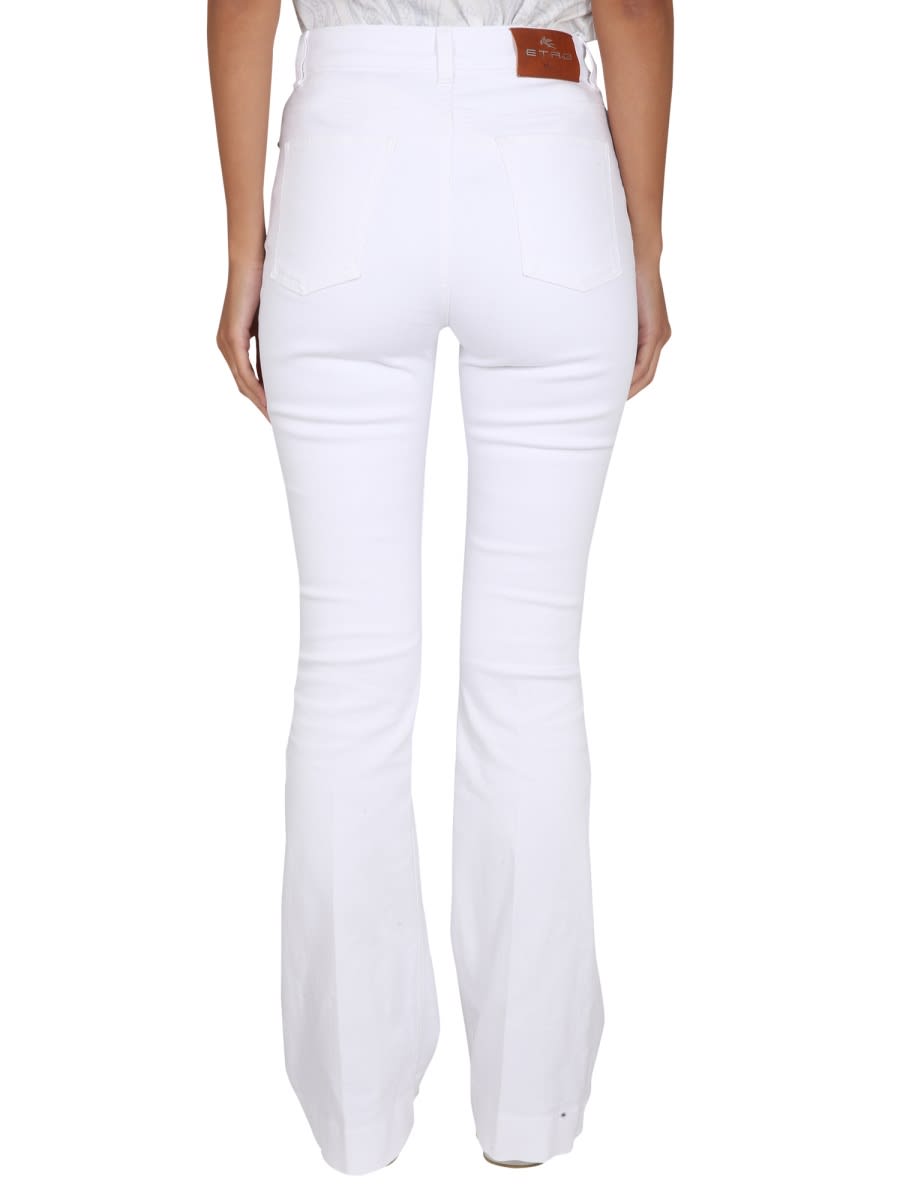 Shop Etro Five Pocket Jeans In Bianco