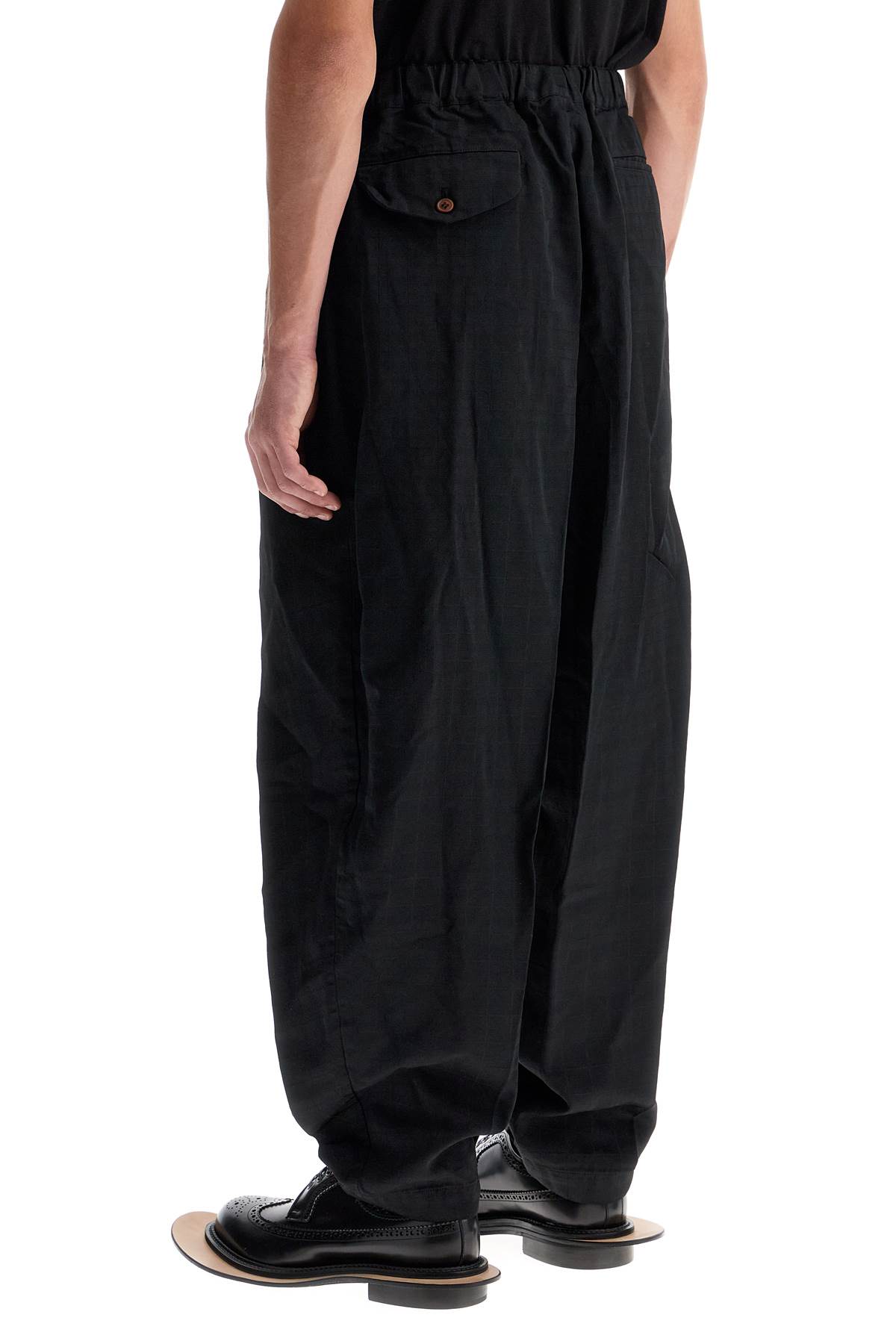 Shop Black Comme Des Garçons Harem Pants With Pleats In Black (black)