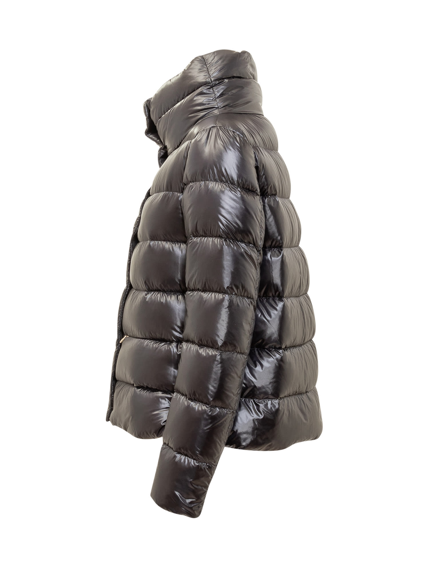 Herno Cappa Down Jacket In Nero