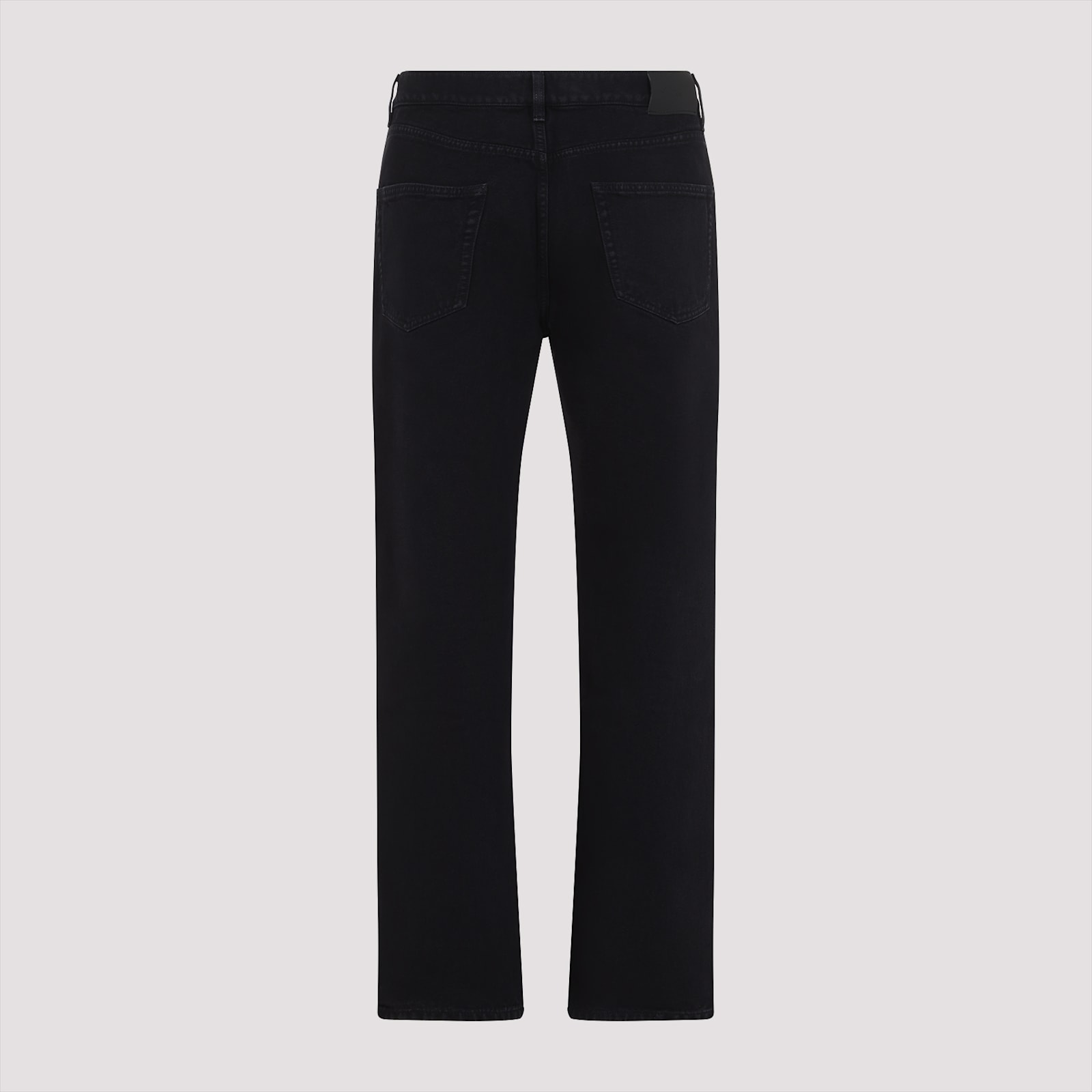 Saint Laurent Oklahoma Jeans In Black Denim In Black