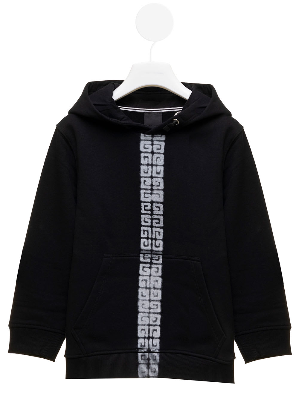 Black Jersey Hoodie With 4g Print Givenchy Kids Boy