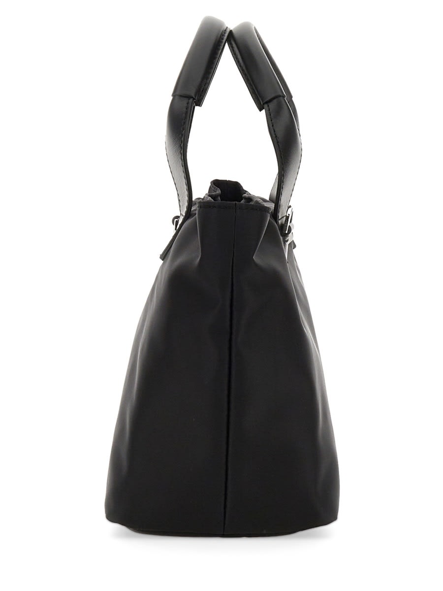 Shop Orciani Smart Ecoline Handbag In Black