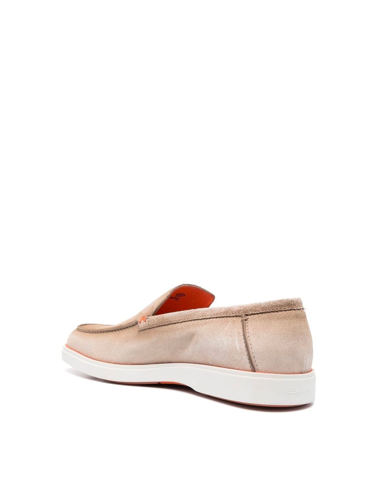 Shop Santoni Drain Loafers In Brown