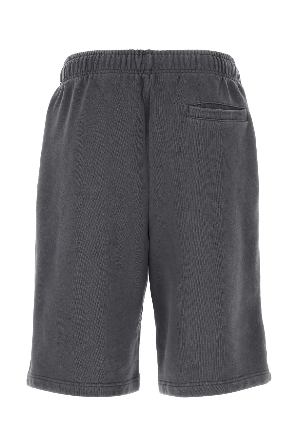Shop Ambush Graphite Cotton Bermuda Shorts In Grey