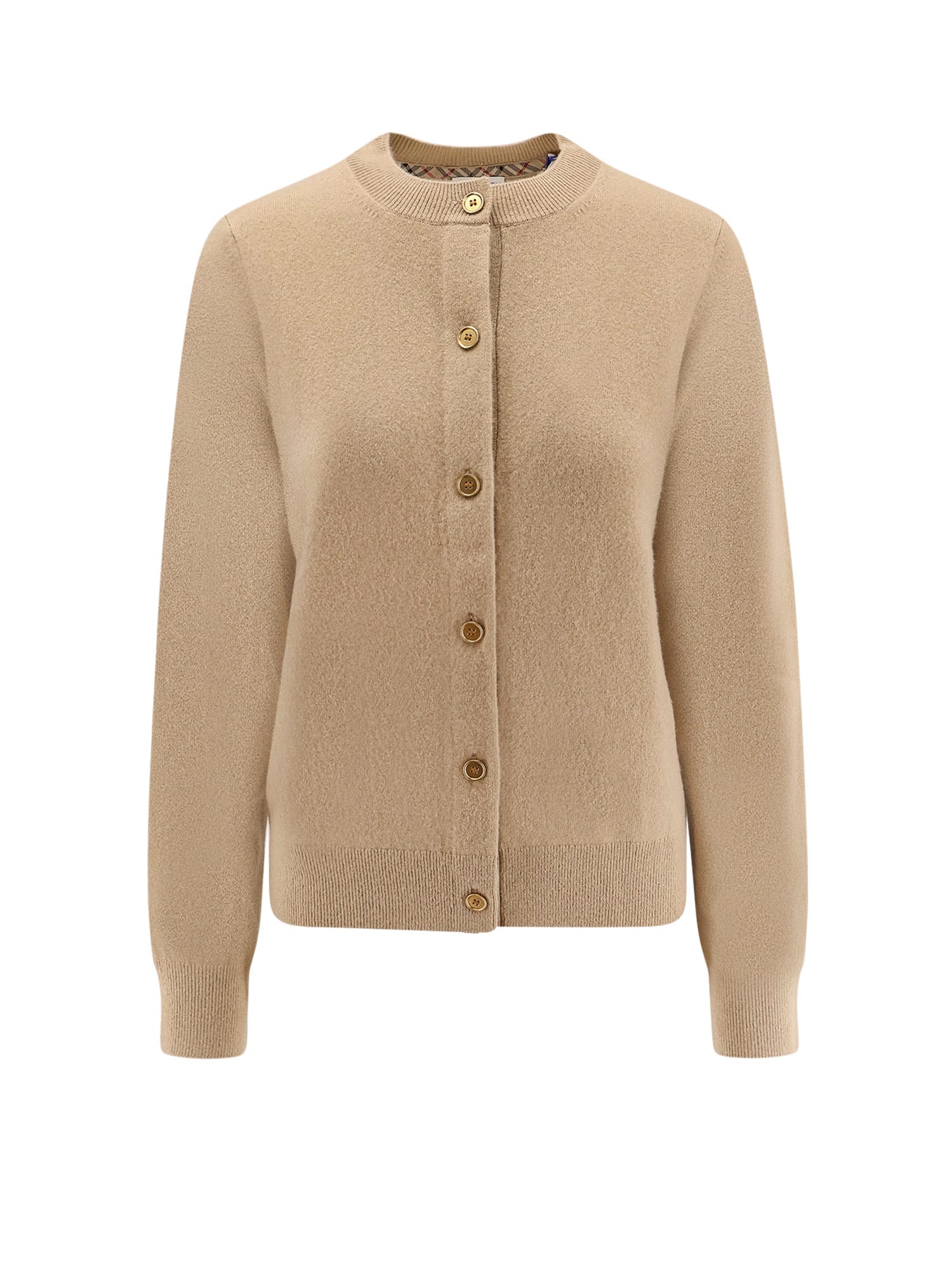 Burberry Clara Cashmere Blend Cardigan In Multi