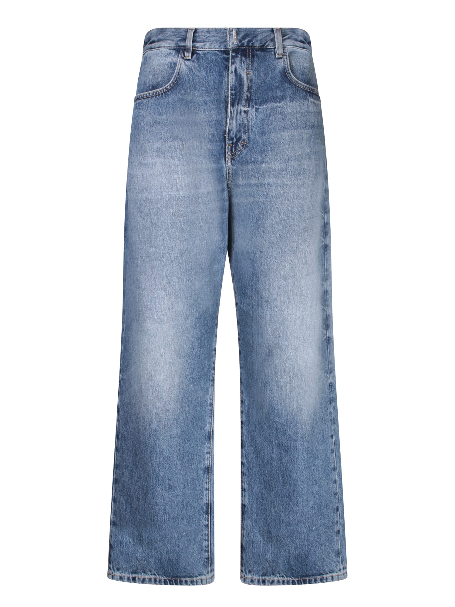 Shop Givenchy Straight Dark Blue Jeans