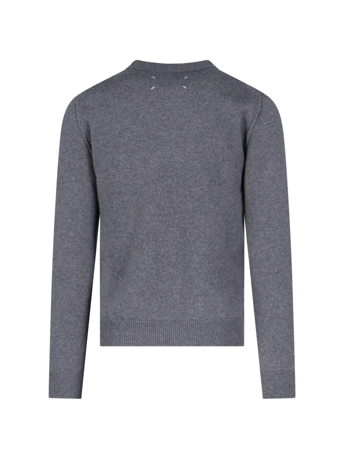 Shop Maison Margiela Basic Sweater In Grey