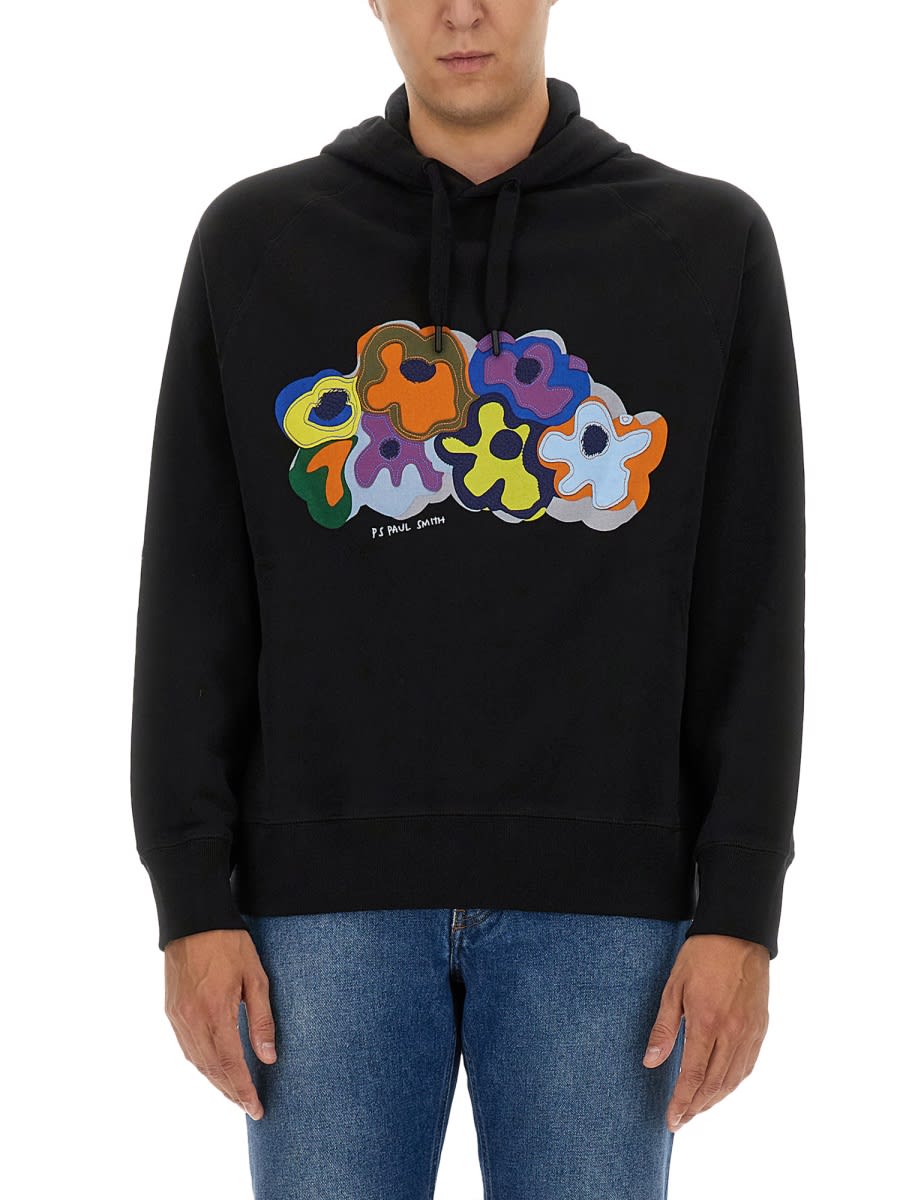 Shop Paul Smith Sweatshirt With Logo In Black