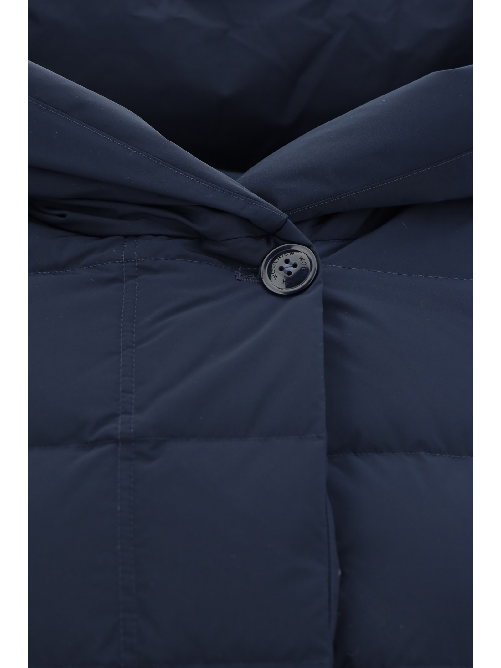 Shop Woolrich Prescott Down Jacket In Melton Blue