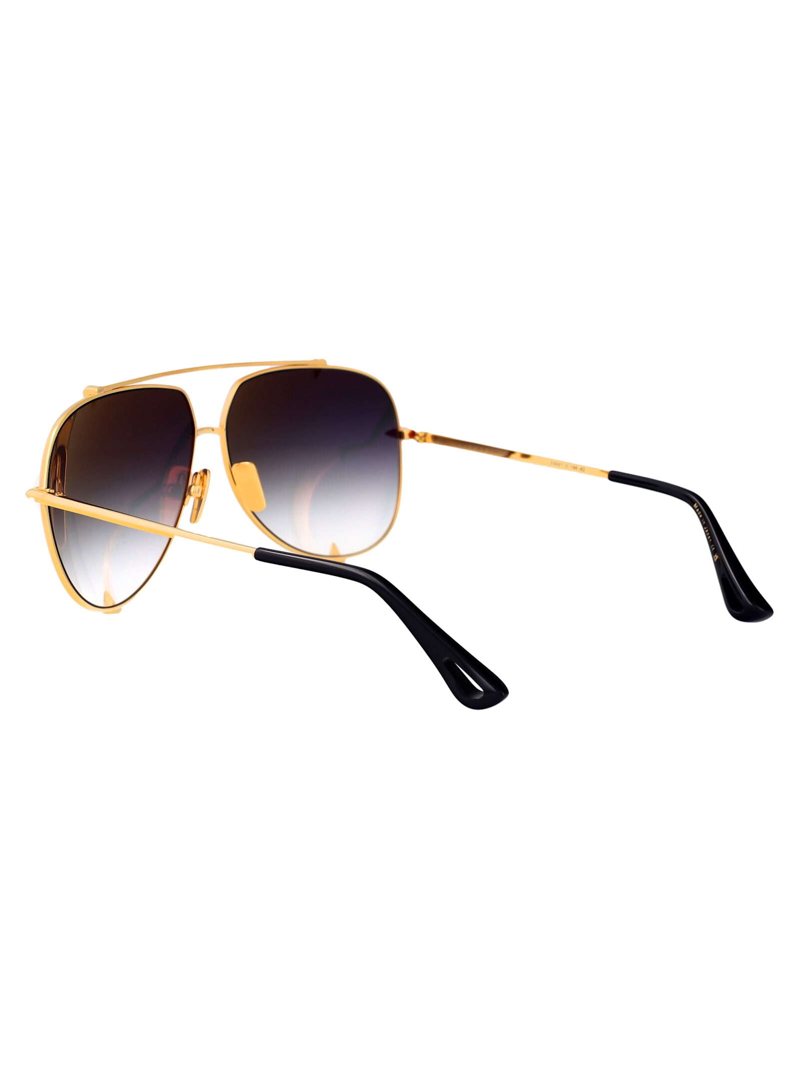 Dita Talon Sunglasses In 18k Gold W/ Dark Grey To Clear-gold Flash - Ar