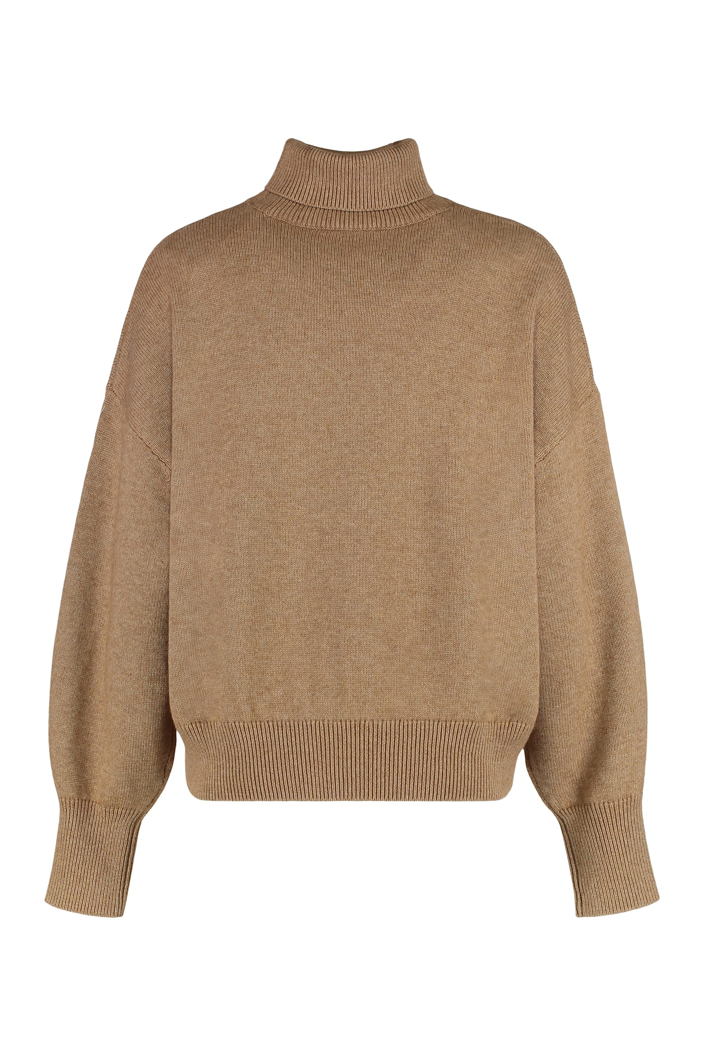 Isabel Marant Étoile Isabel Marant Etoile Nashas Turtleneck Sweater With Embroidered Logo In Brown