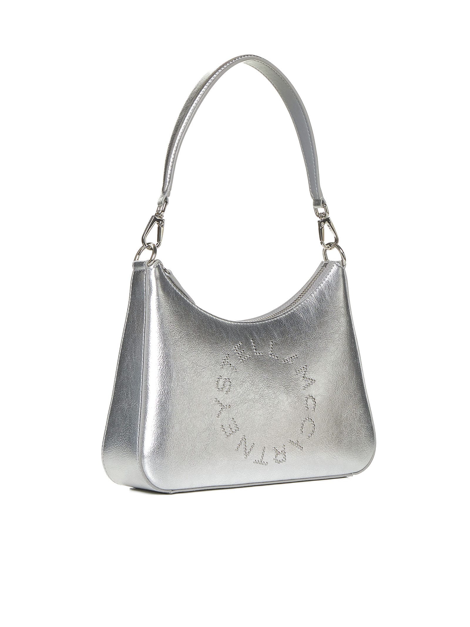 Shop Stella Mccartney Shoulder Bag In Silver