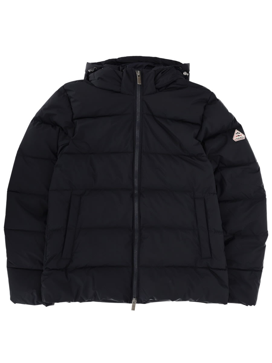 Pyrenex Hooded Quilted Jacket For All Seasons In Blue