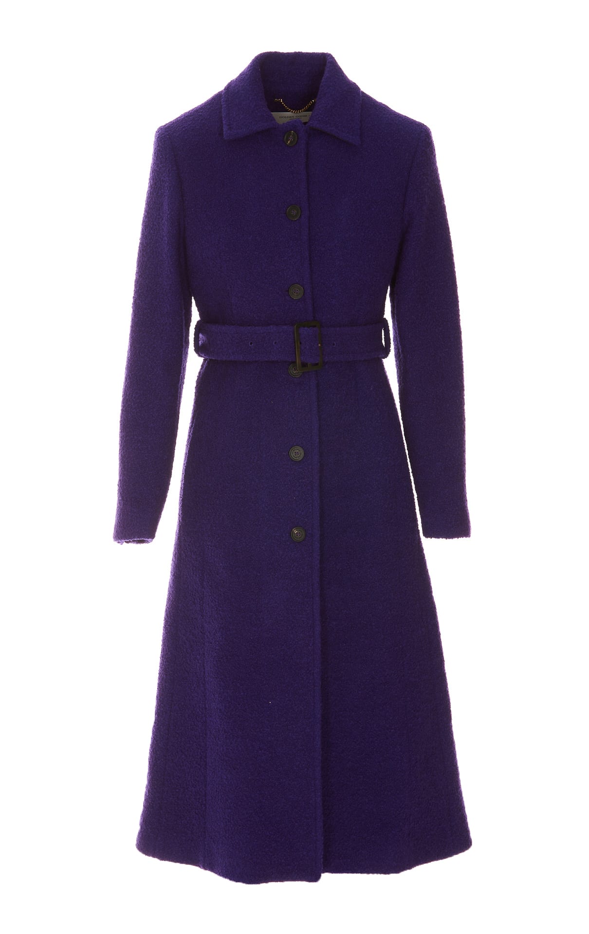 Golden Goose Belted Single-breasted Coat In 45378