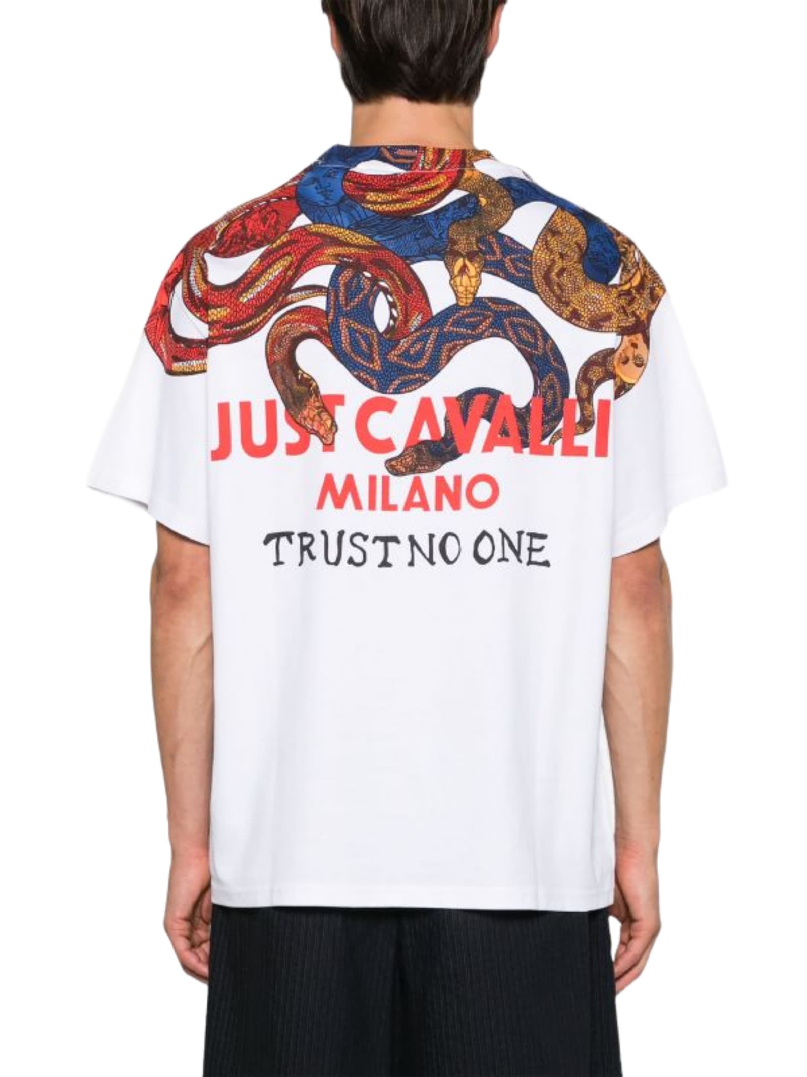 Just Cavalli Logo-print T-shirt In White