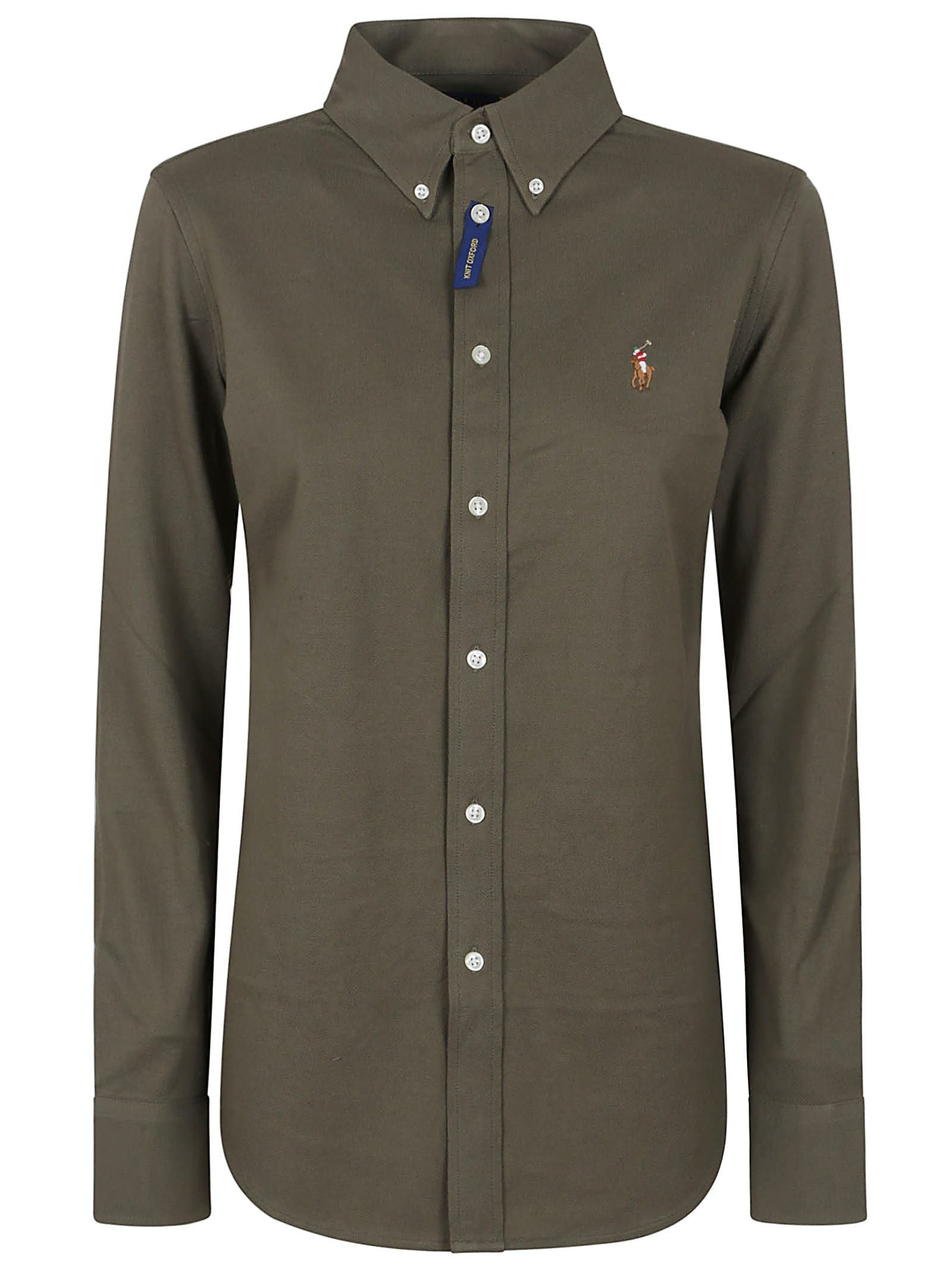 Polo Pony-embroidered Buttoned Shirt