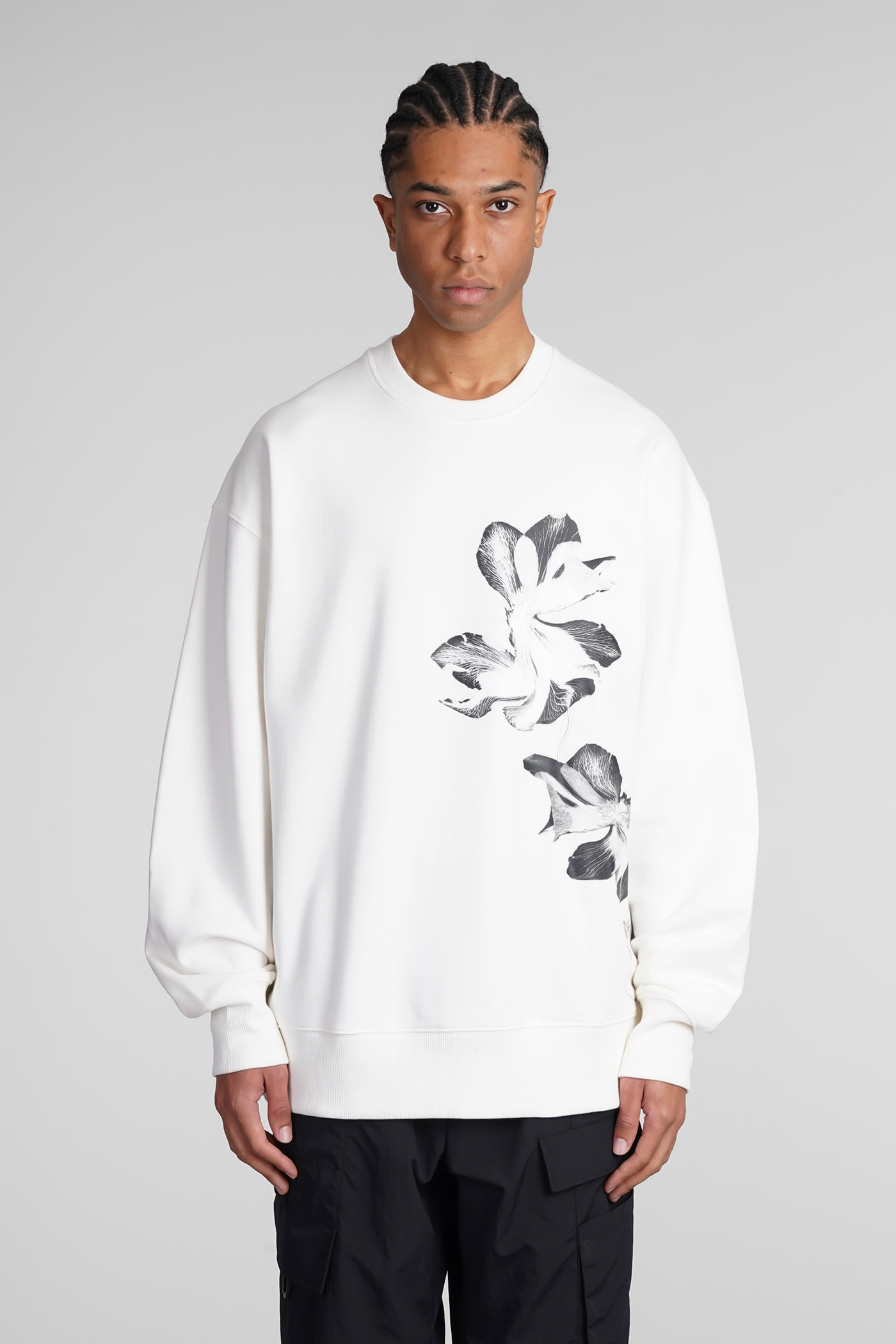 Shop Y-3 Sweatshirt In White Cotton
