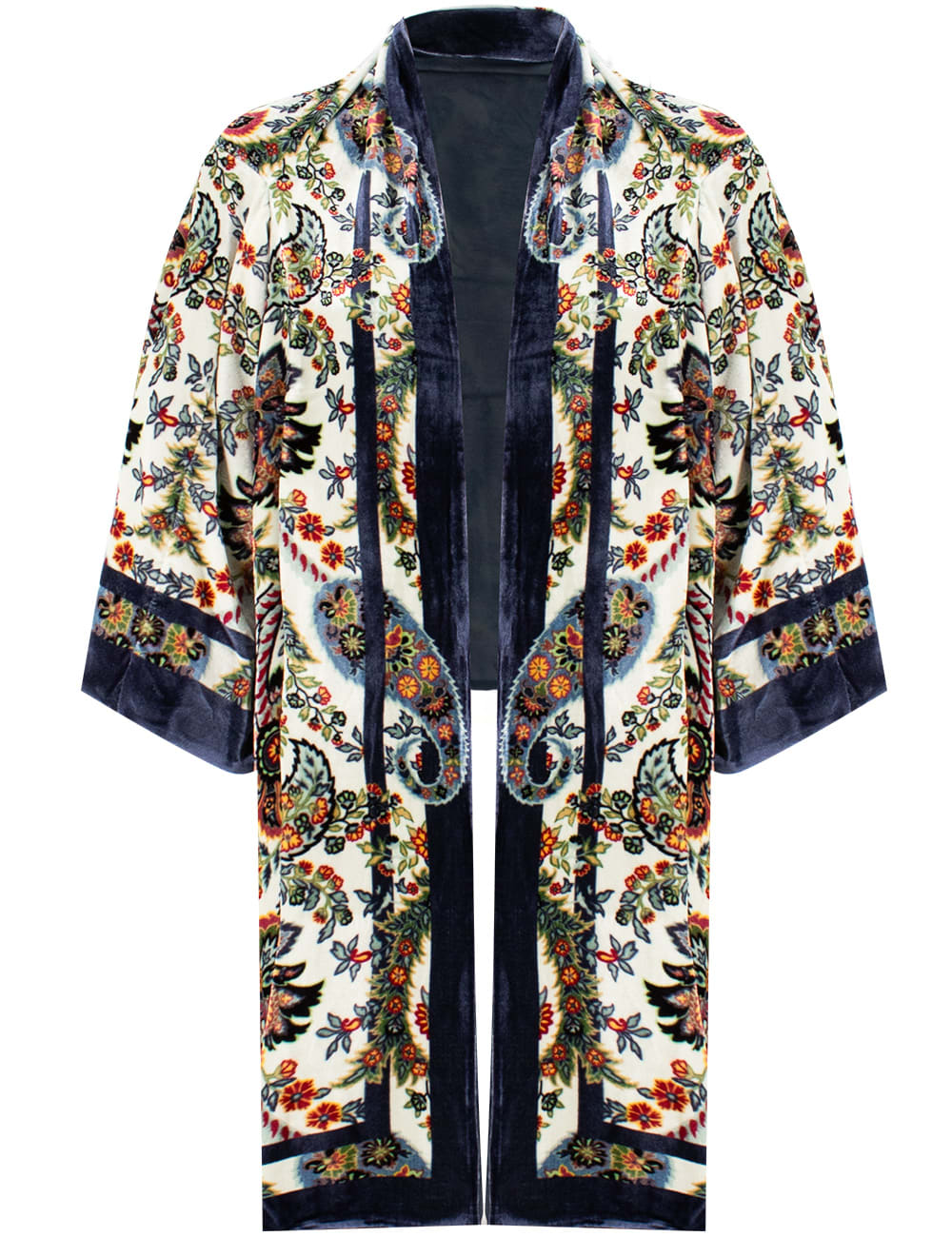 Shop Etro Jacket In Print On Beige Base