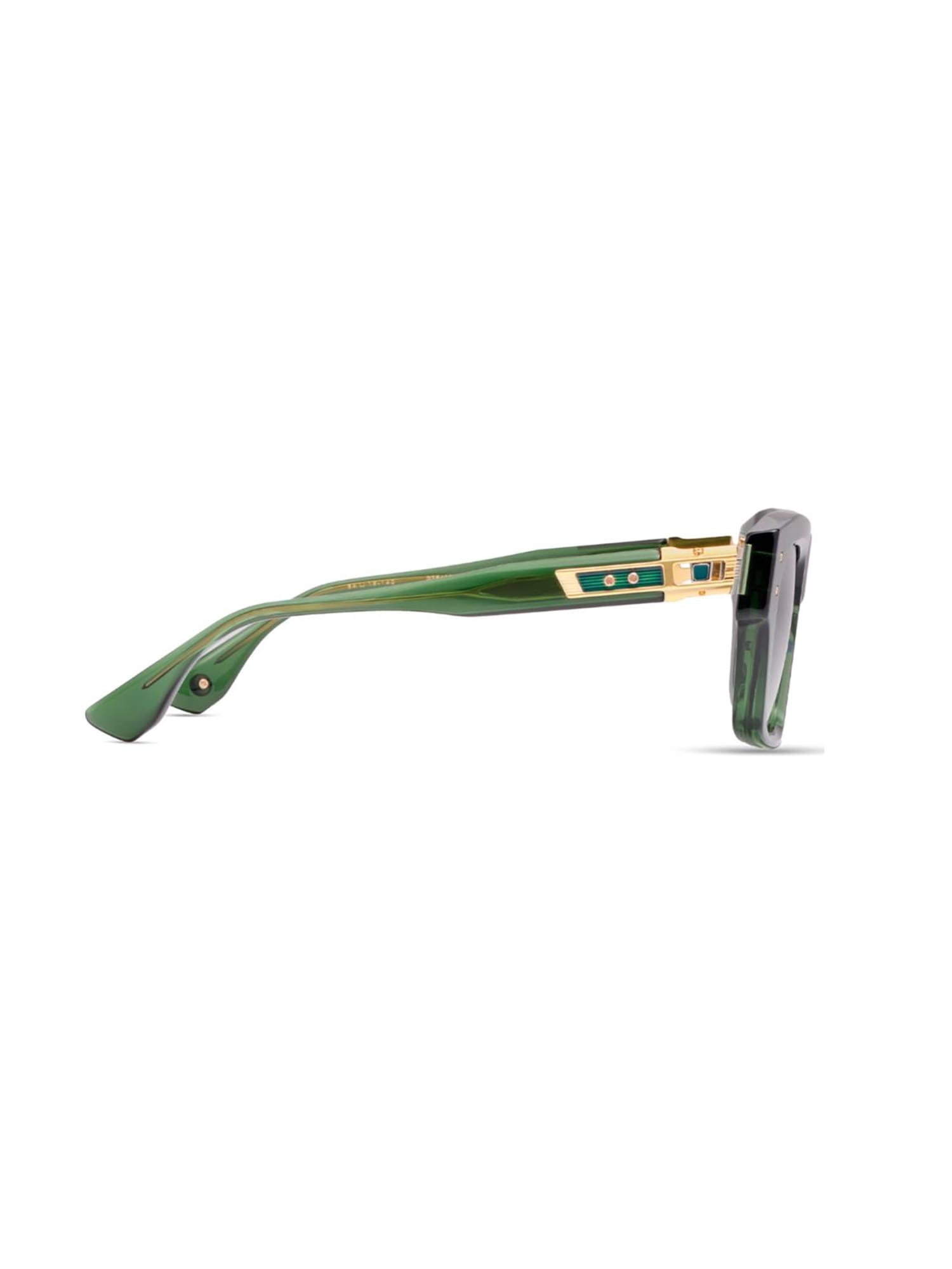 Shop Dita Dts458/a/02 Grandmaster/eight Sunglasses In Crystal Pine_yellow Gold